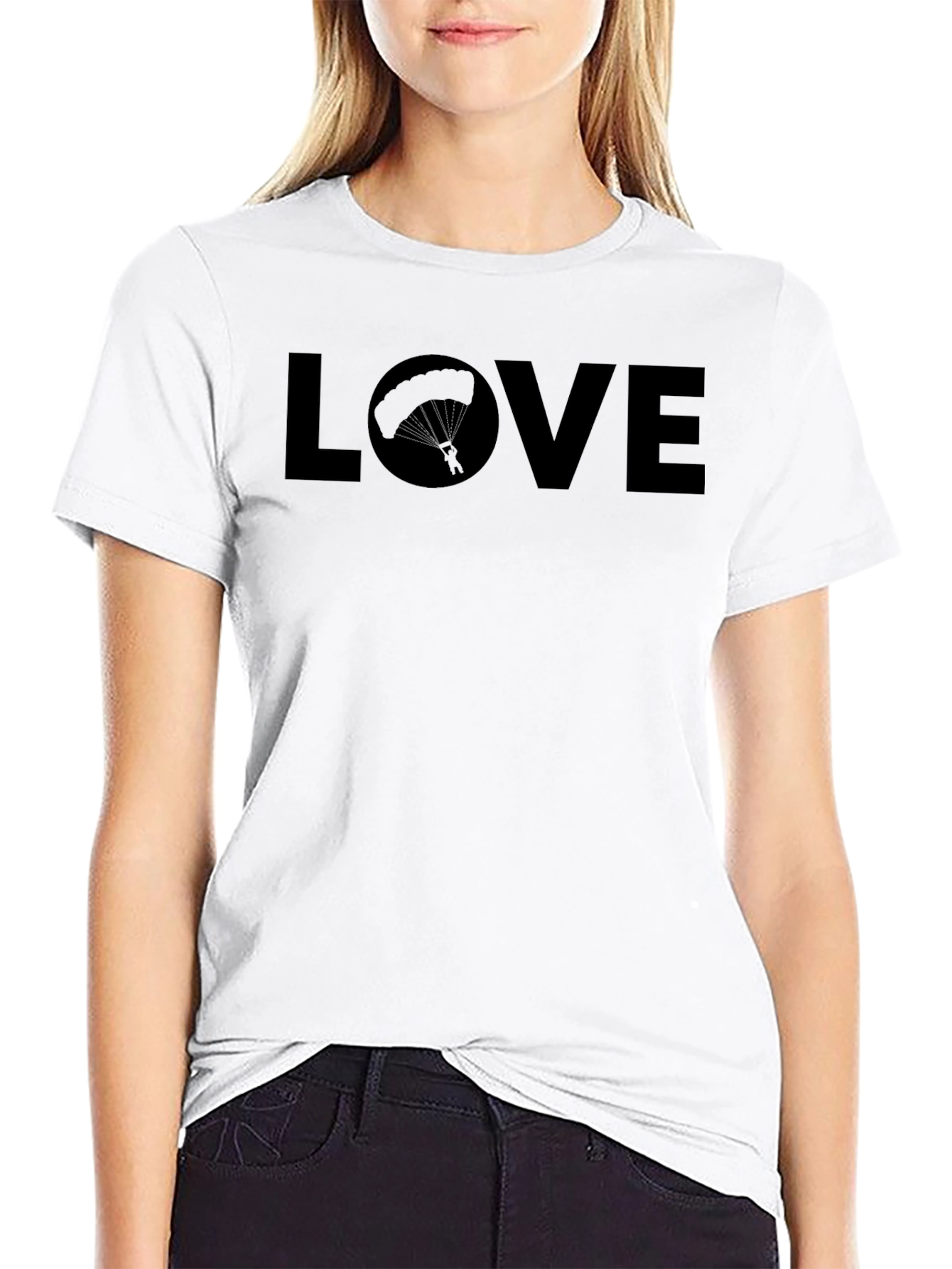 Love Parachute Graphic Tee - Black