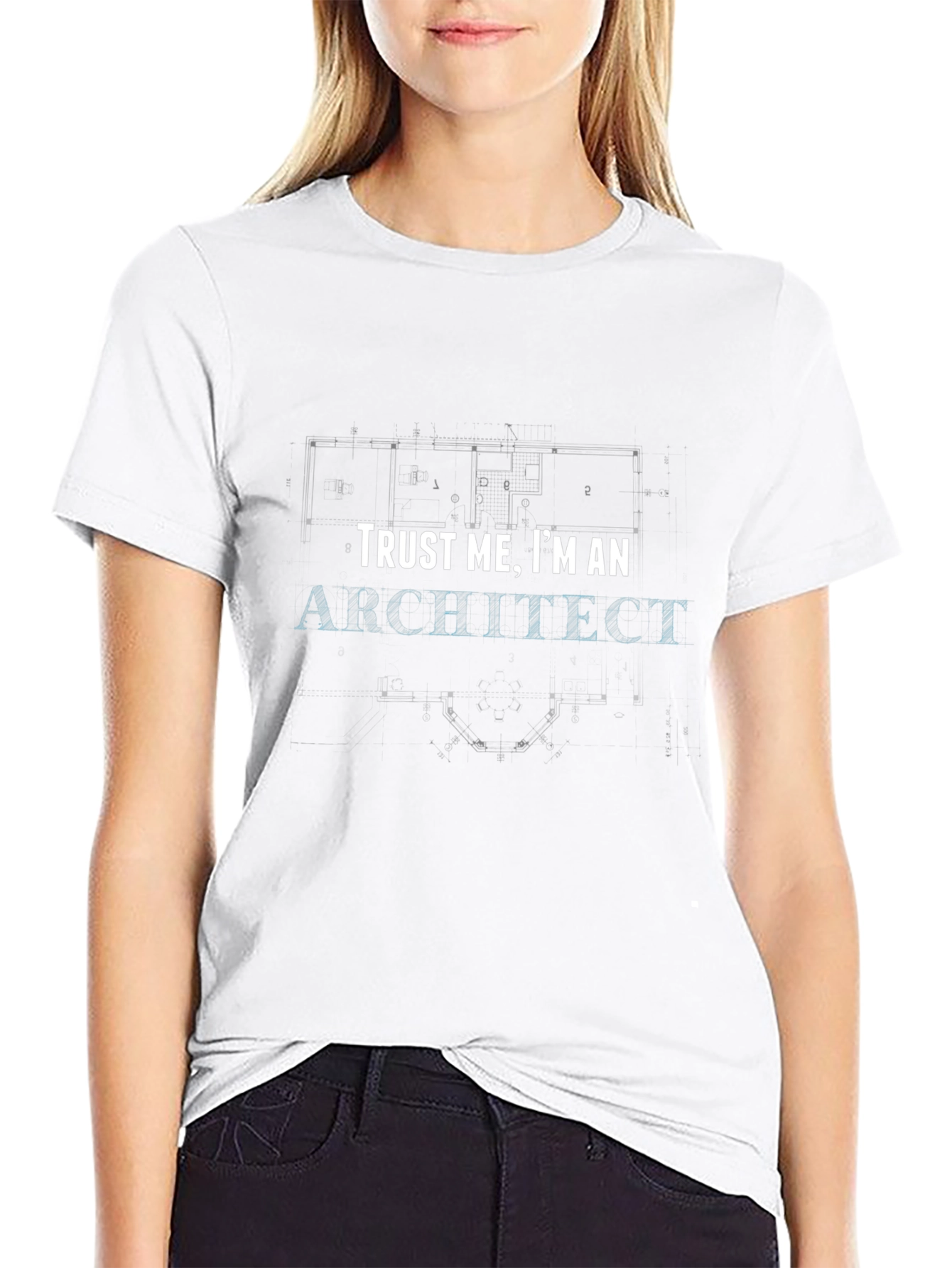 Trust Me Im An Architect Black T-Shirt