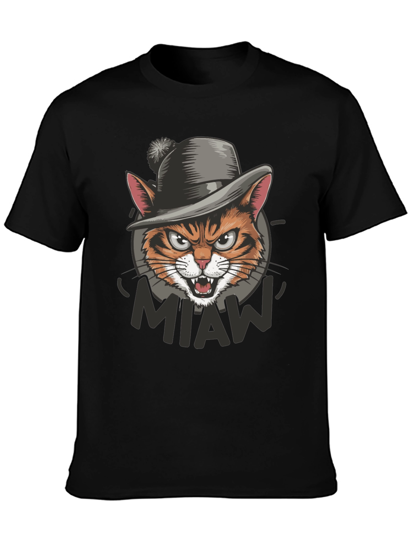 Cool Cat Miaw Graphic T-Shirt
