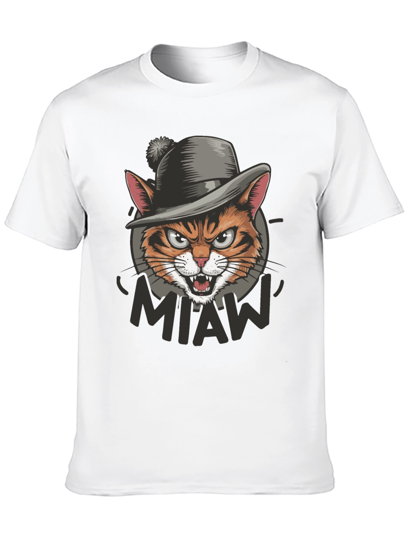 Cool Cat Miaw Graphic T-Shirt