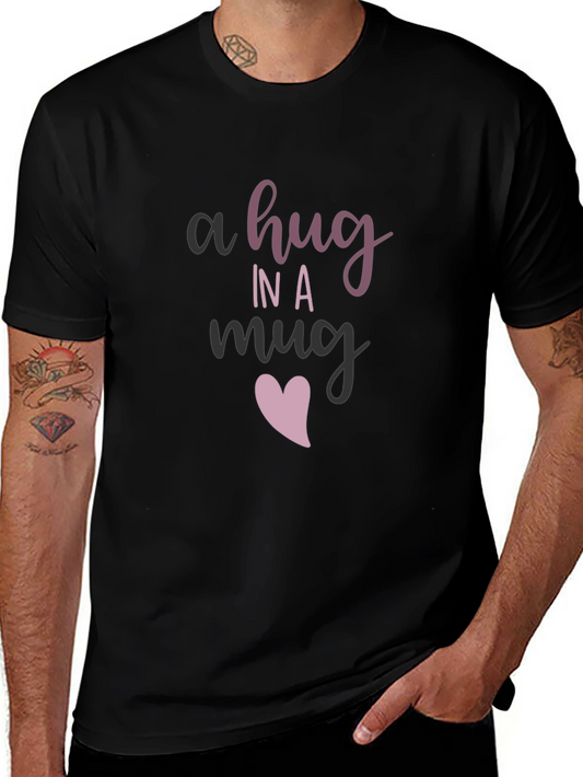 A Hug in a Mug Graphic Tee - Black
