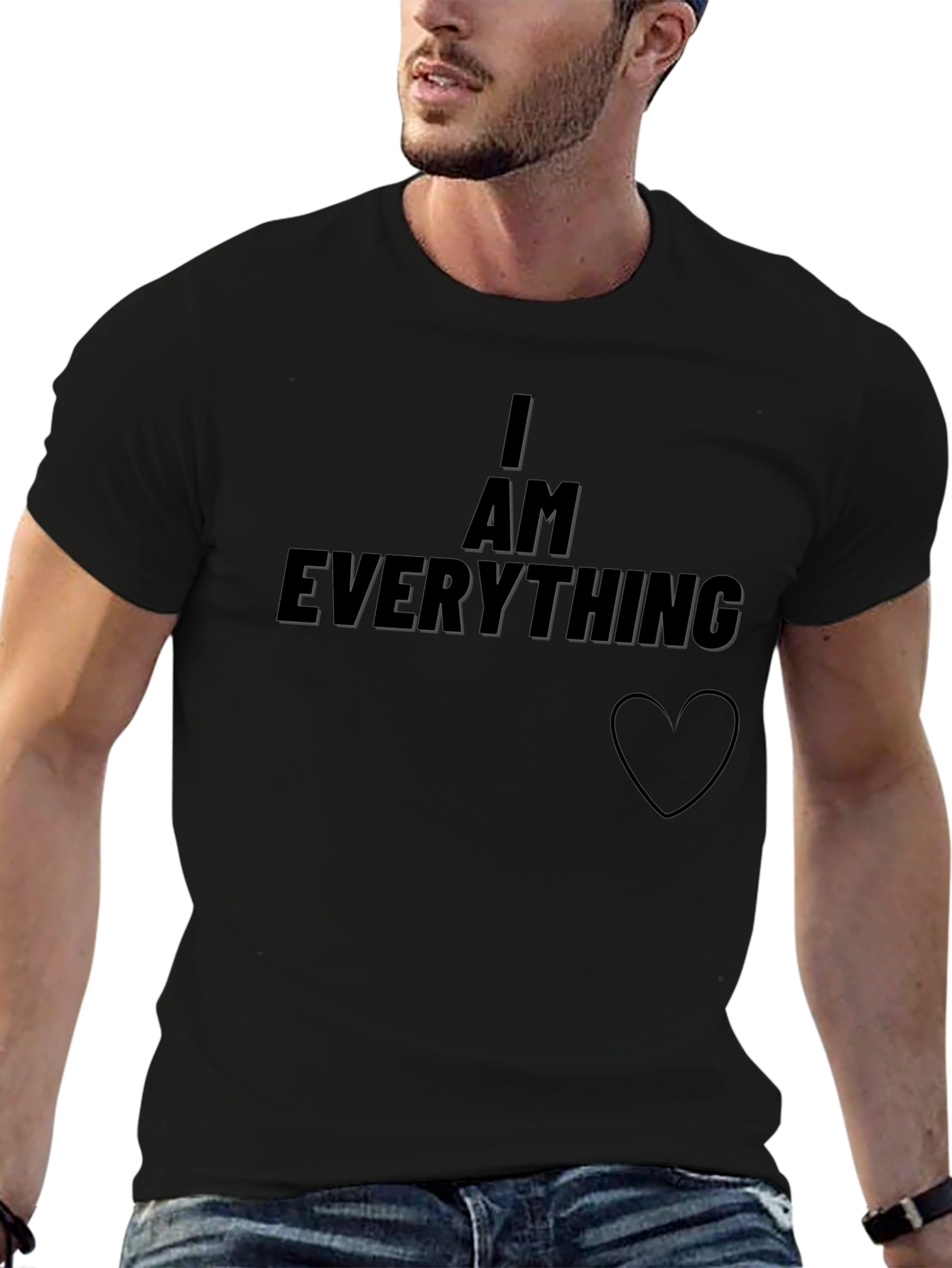 I Am Everything Graphic Tee - Black T-Shirt