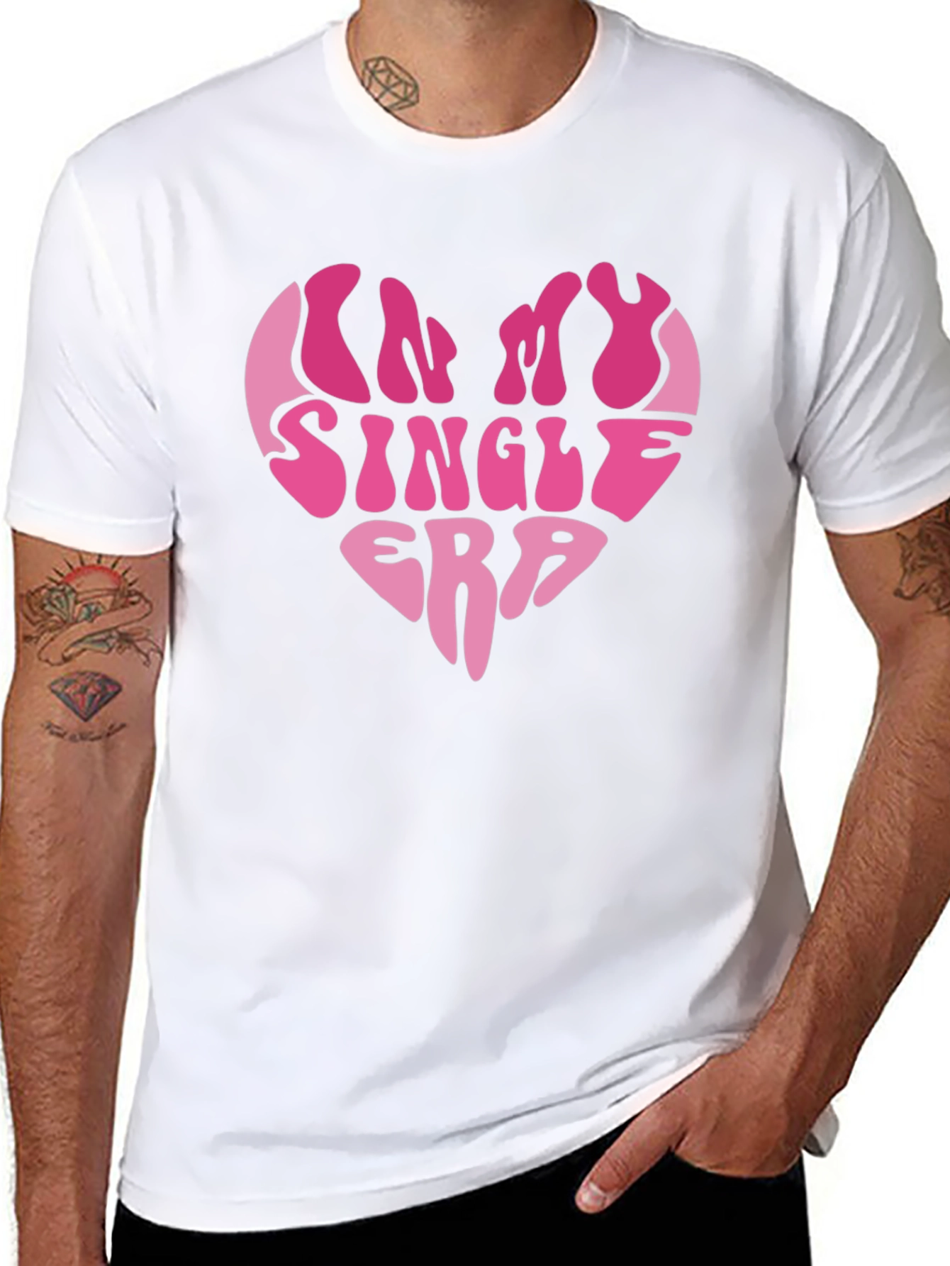 Im In My Single Era Heart Graphic Tee
