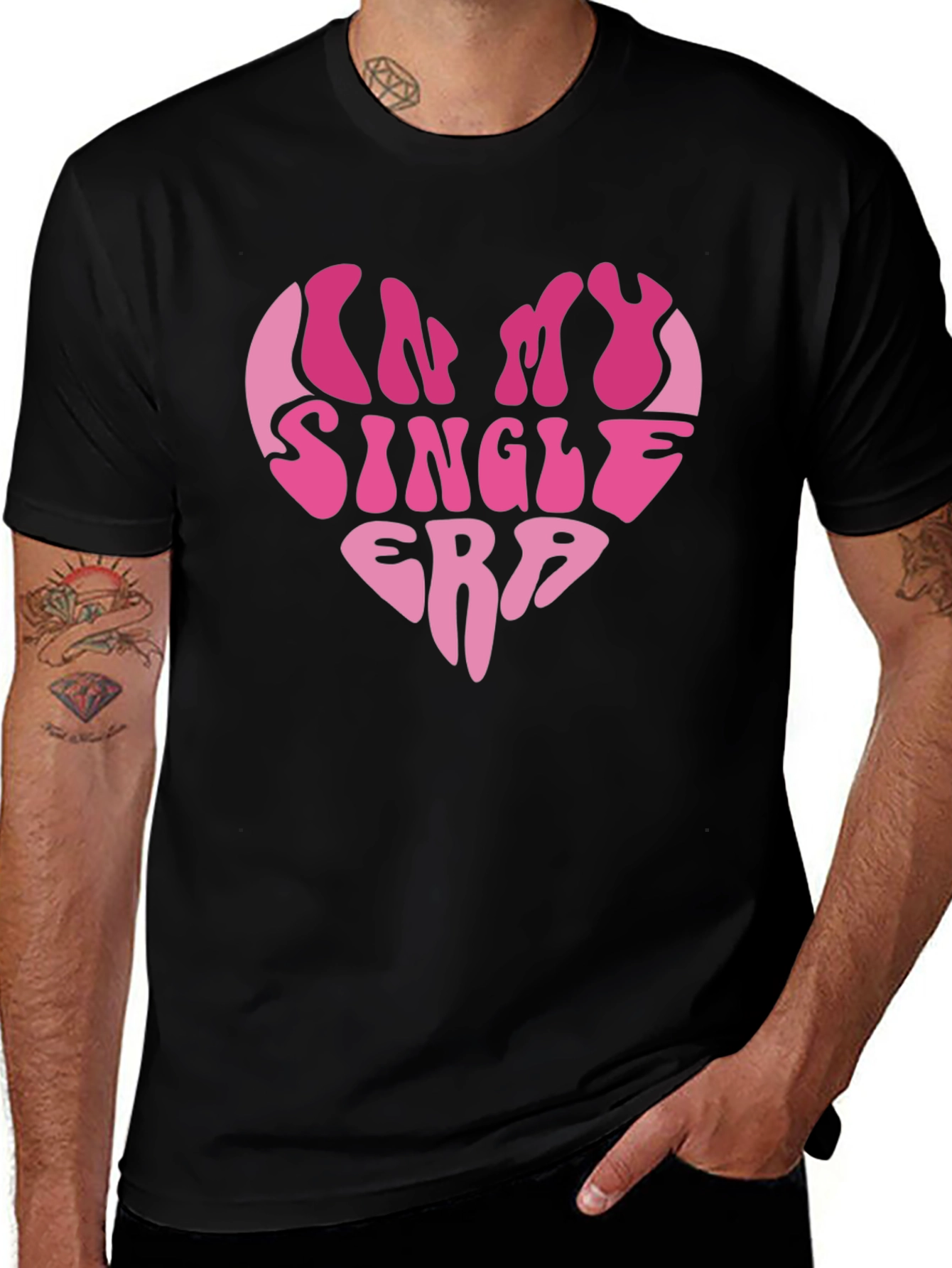 Im In My Single Era Heart Graphic Tee