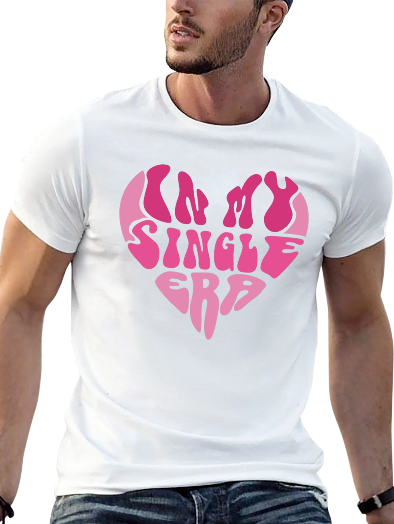 Im In My Single Era Heart Graphic Tee