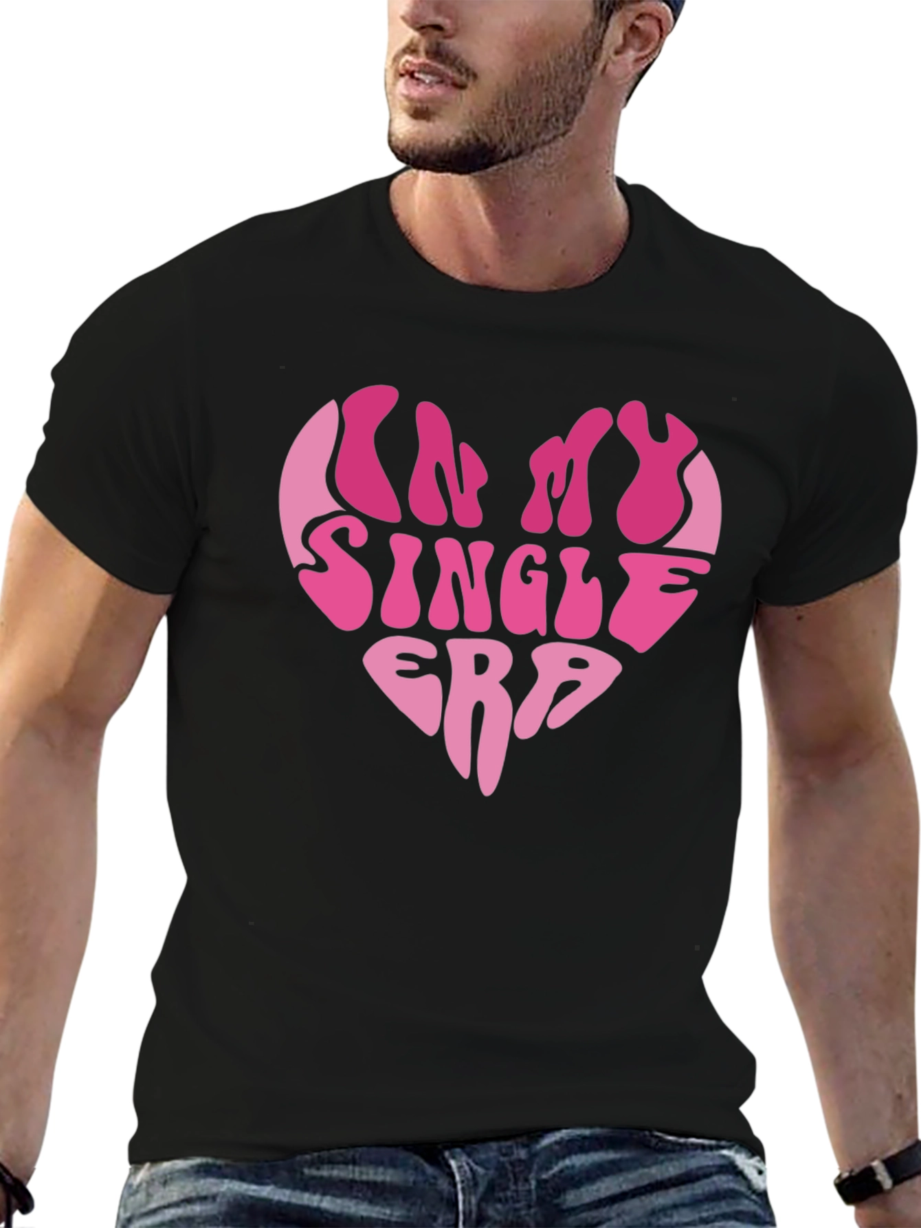 Im In My Single Era Heart Graphic Tee