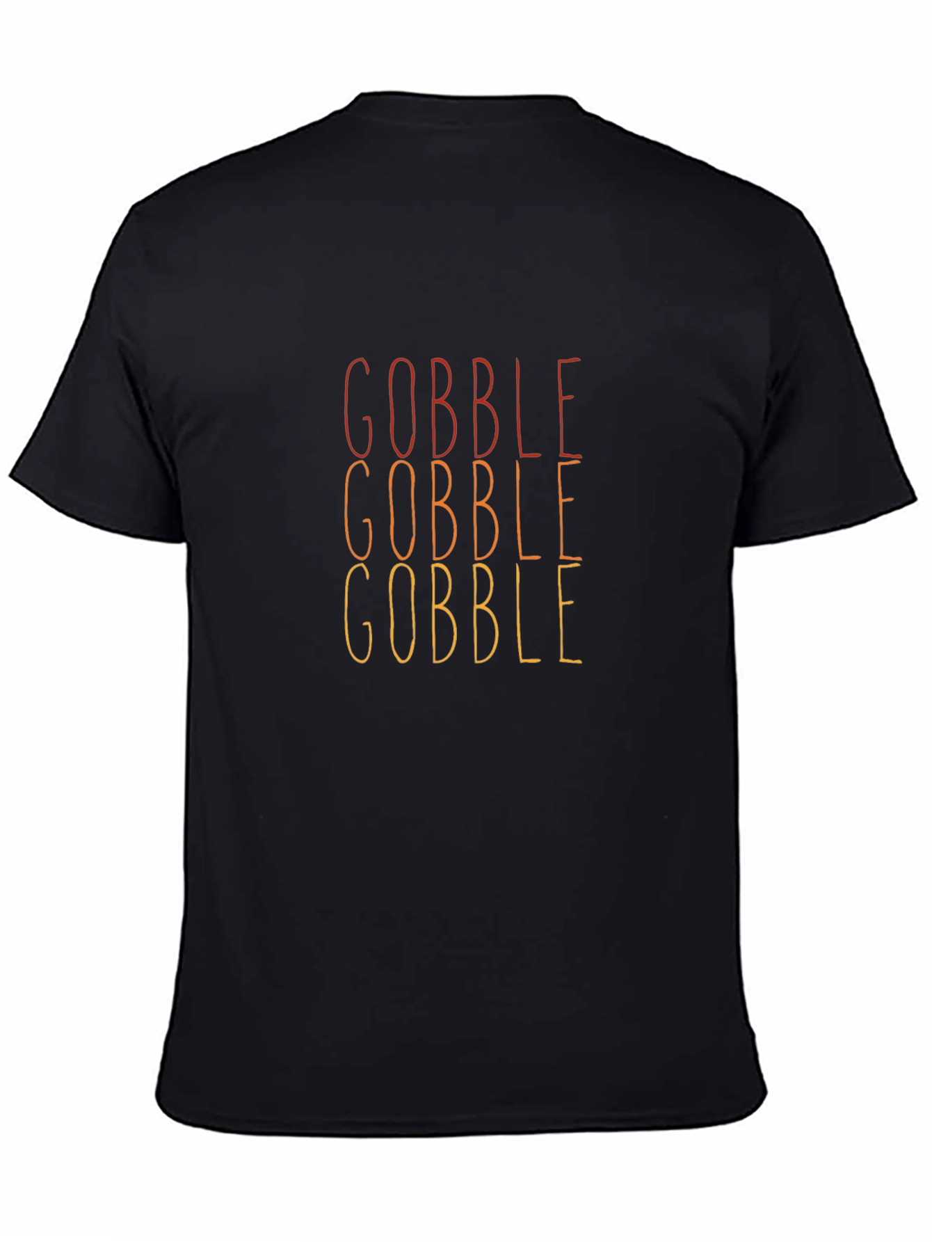 Gobble Text Graphic Black T-Shirt