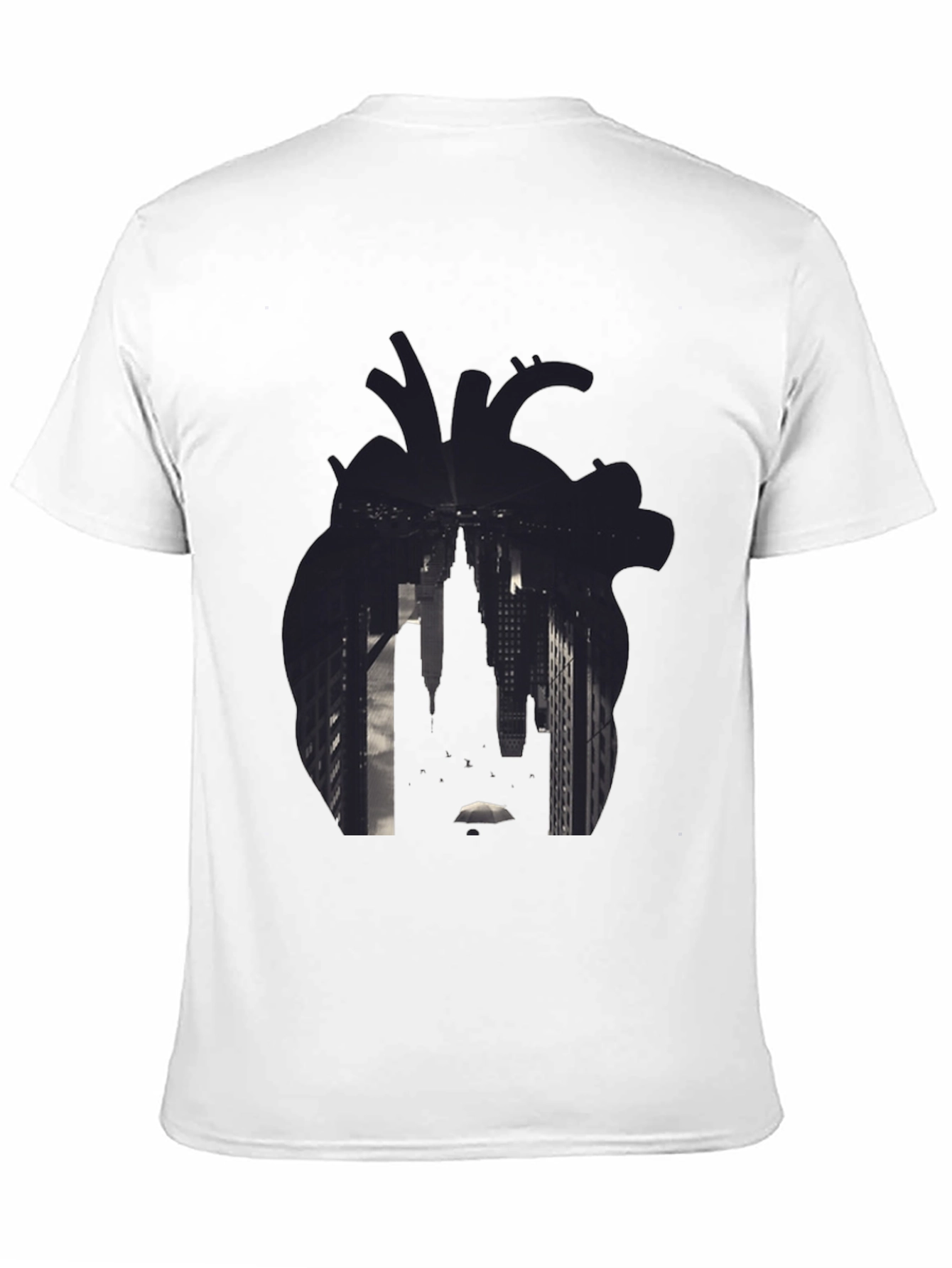 Heart Cityscape Graphic T-Shirt
