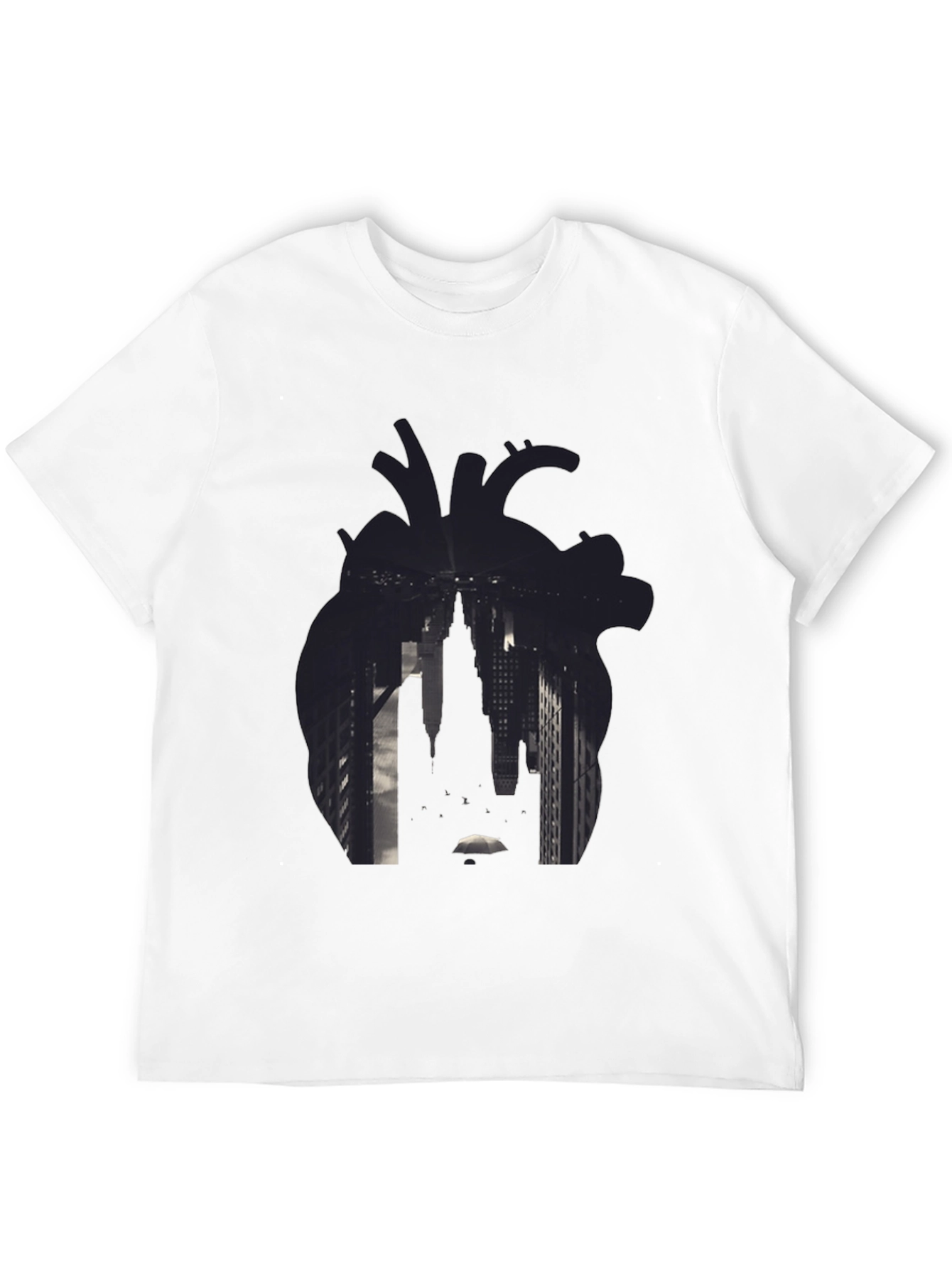 Heart Cityscape Graphic T-Shirt