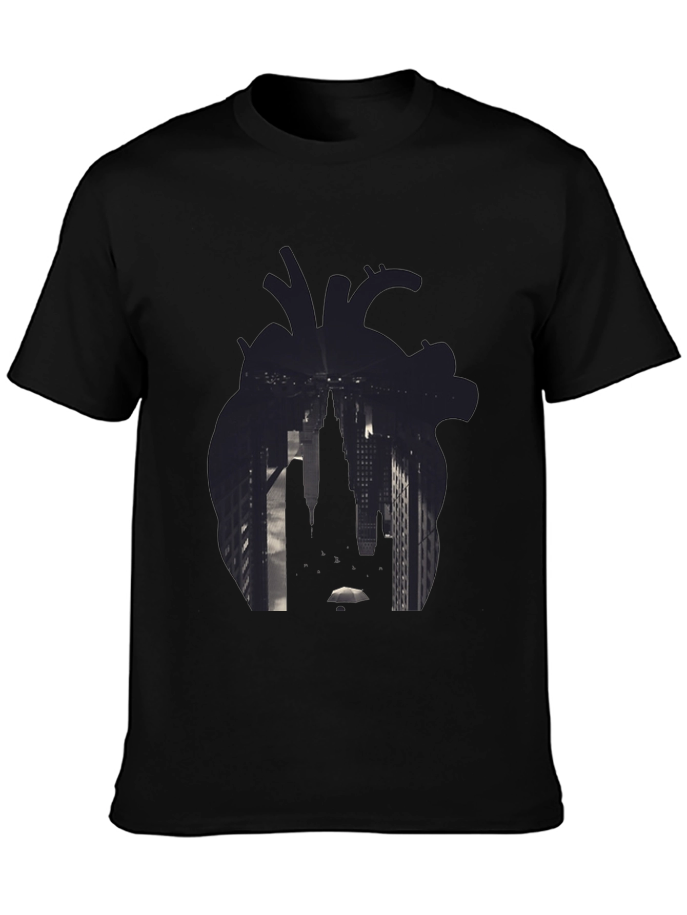 Heart Cityscape Graphic T-Shirt