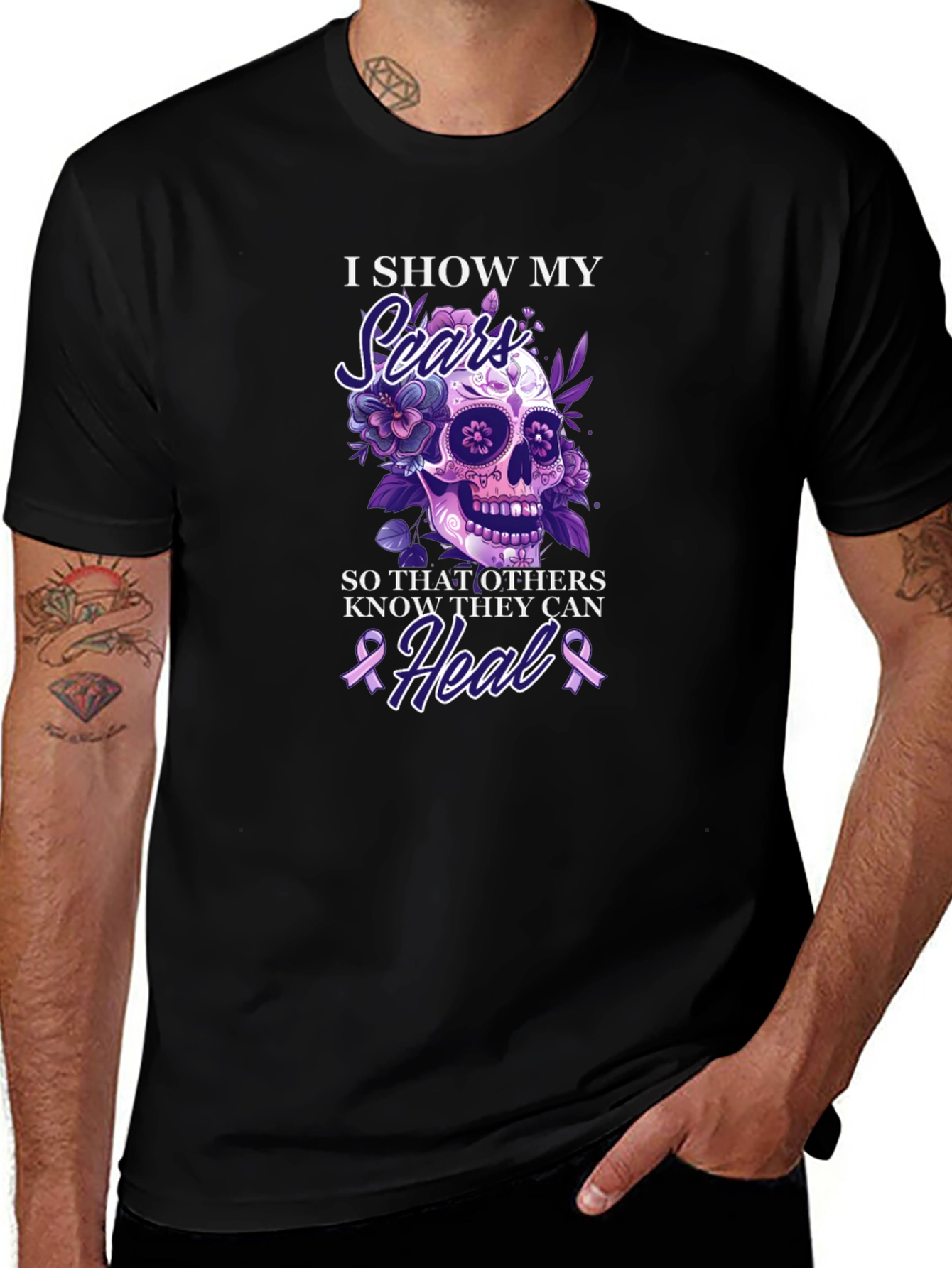 I Show My Scars T-Shirt: Awareness & Healing