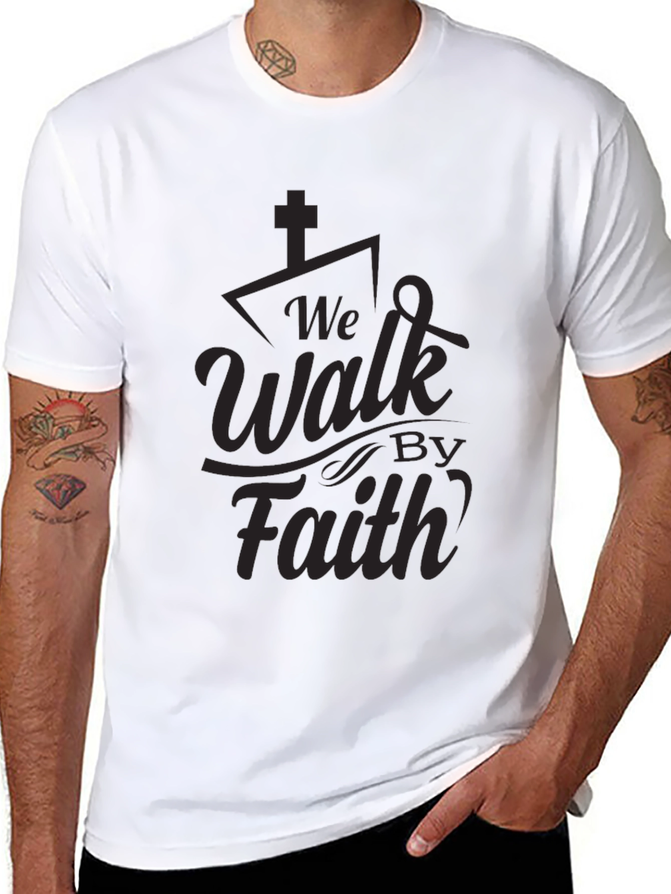 We Walk By Faith Graphic Tee