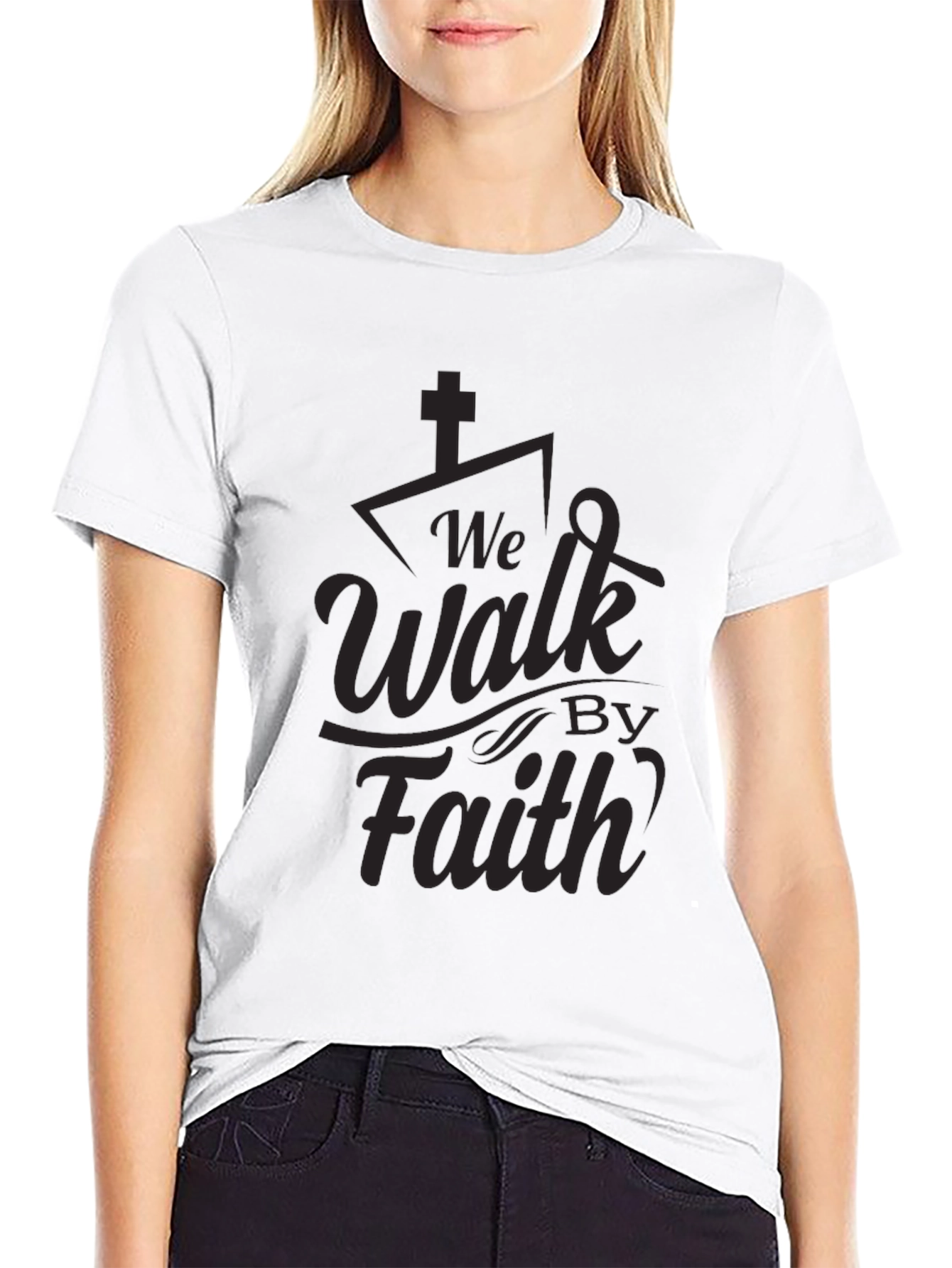 We Walk By Faith Graphic Tee