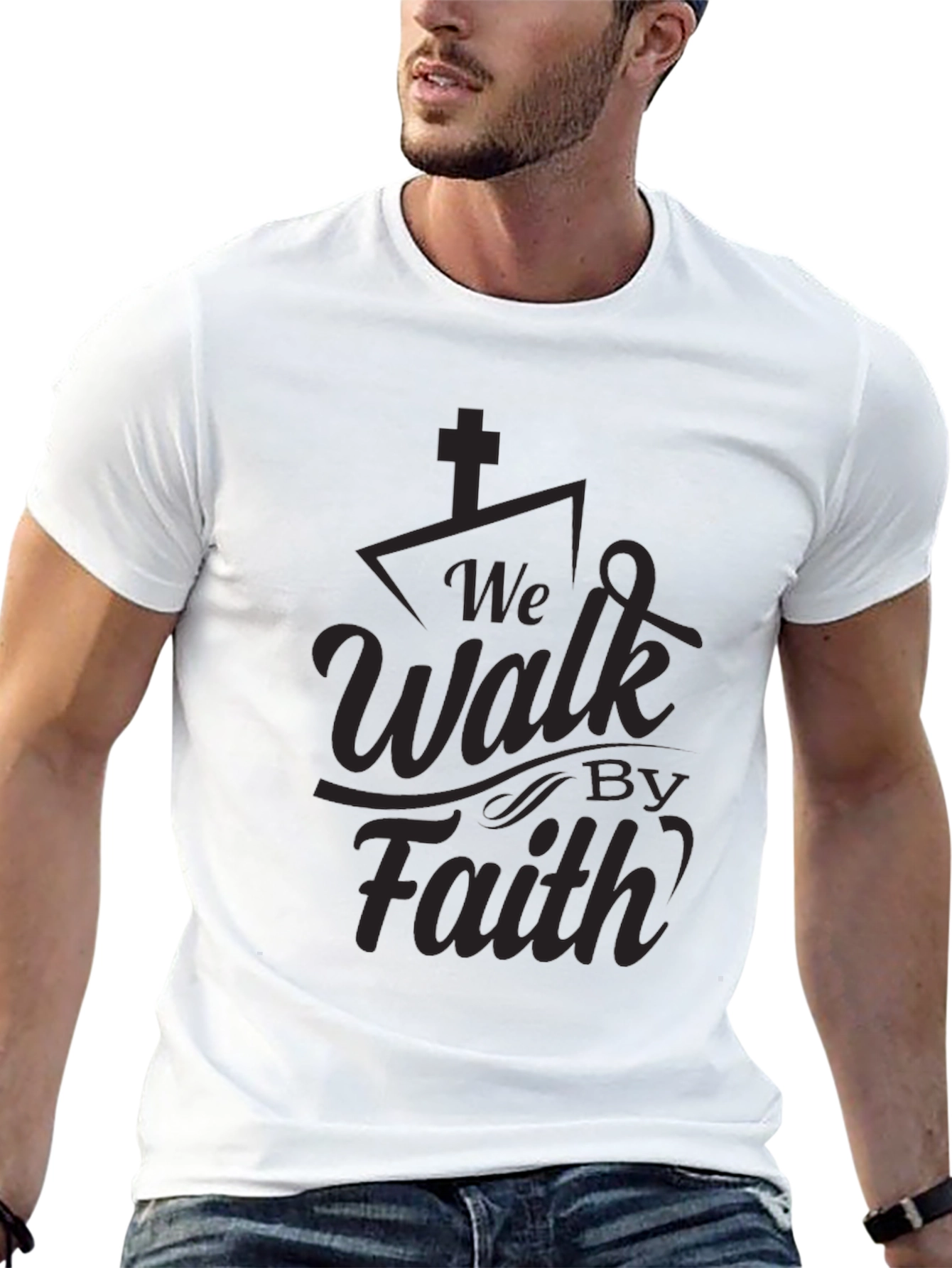 We Walk By Faith Graphic Tee