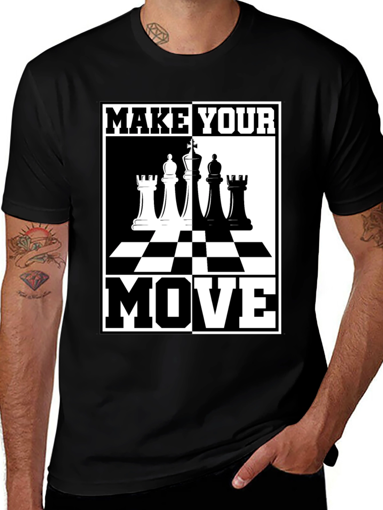Make Your Move Chess Graphic T-Shirt