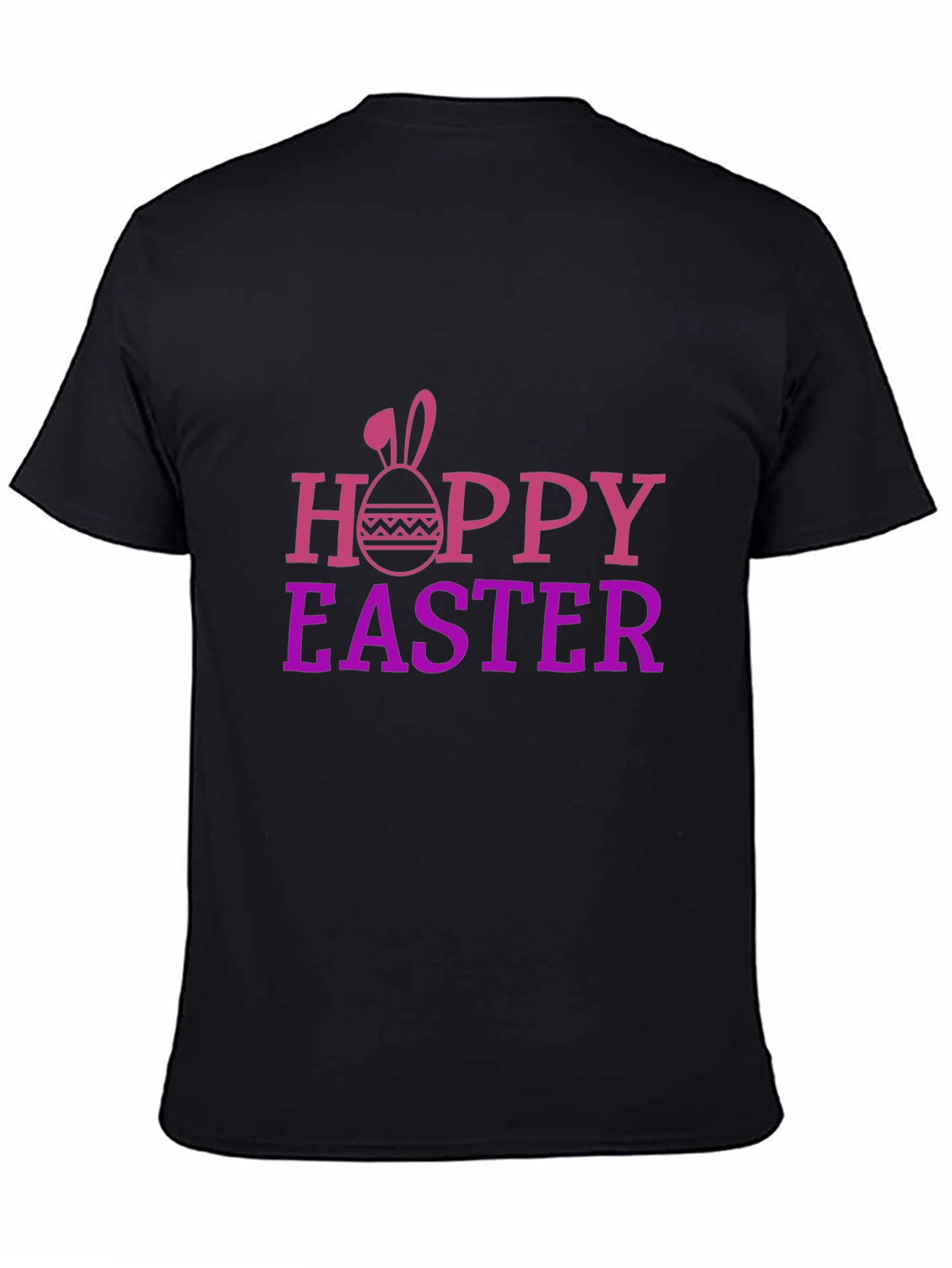 Hoppy Easter Black Graphic T-Shirt