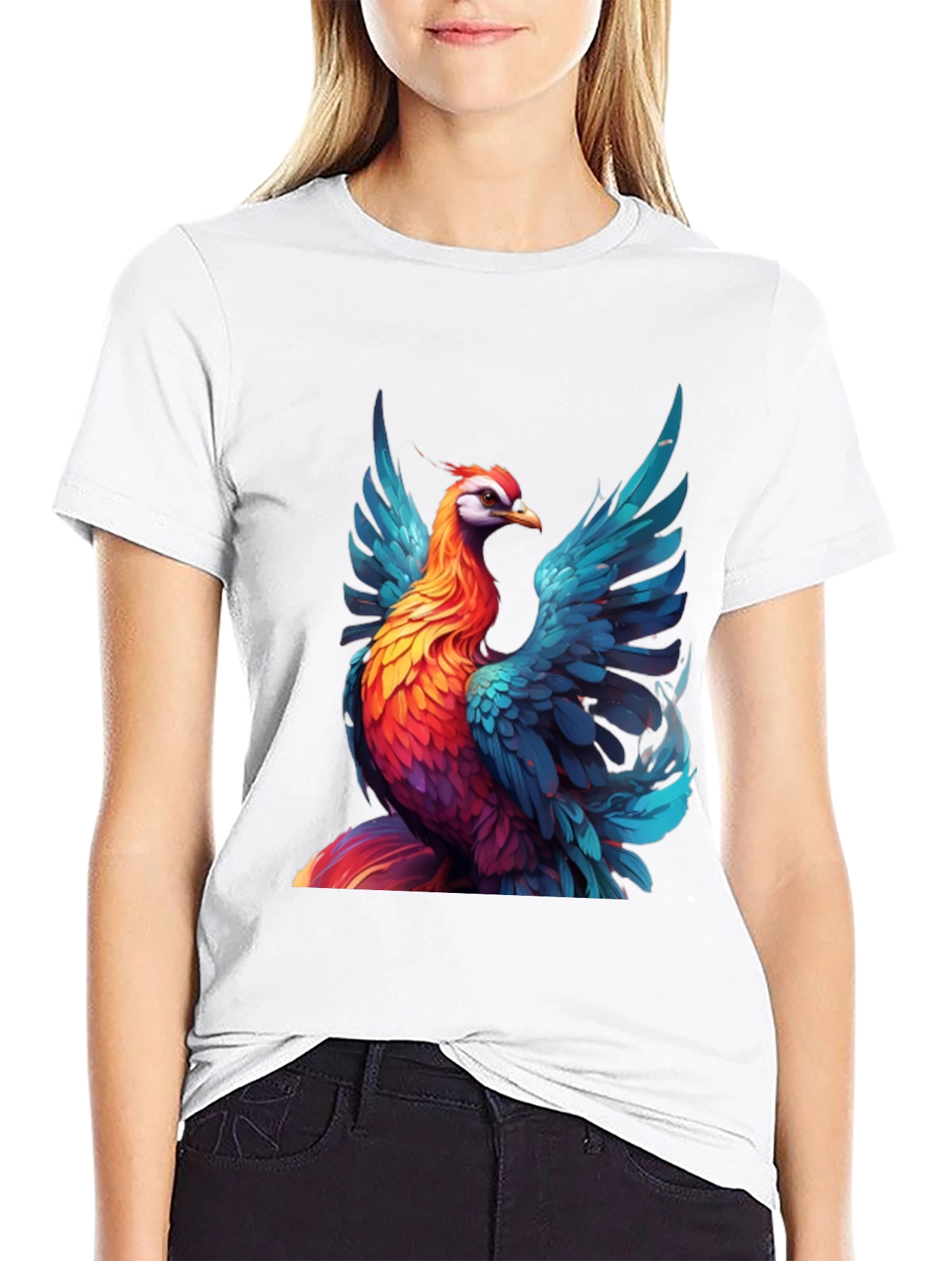 Vivid Phoenix Graphic T-Shirt - Bold Style