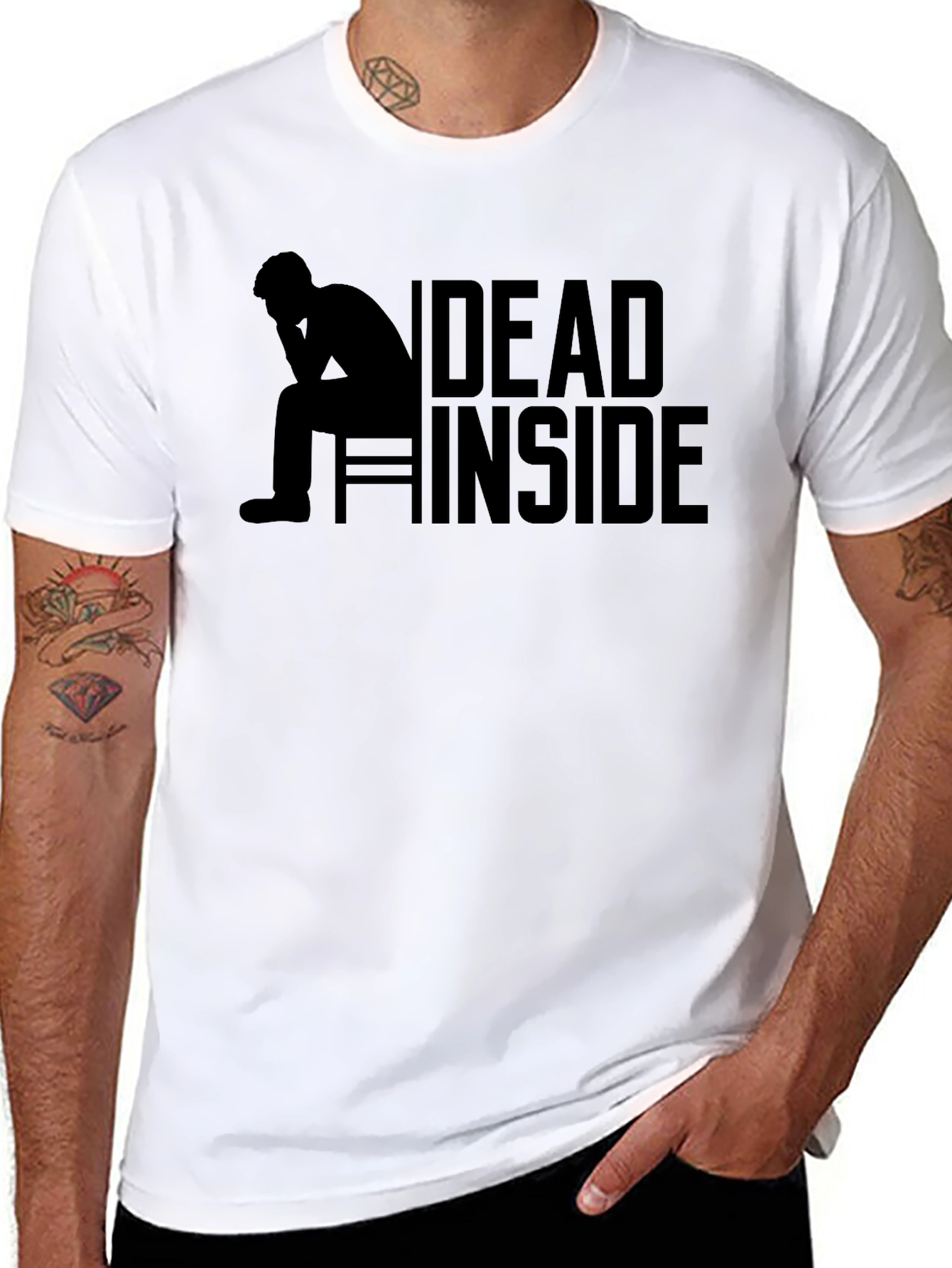 Dead Inside Graphic Tee - Black