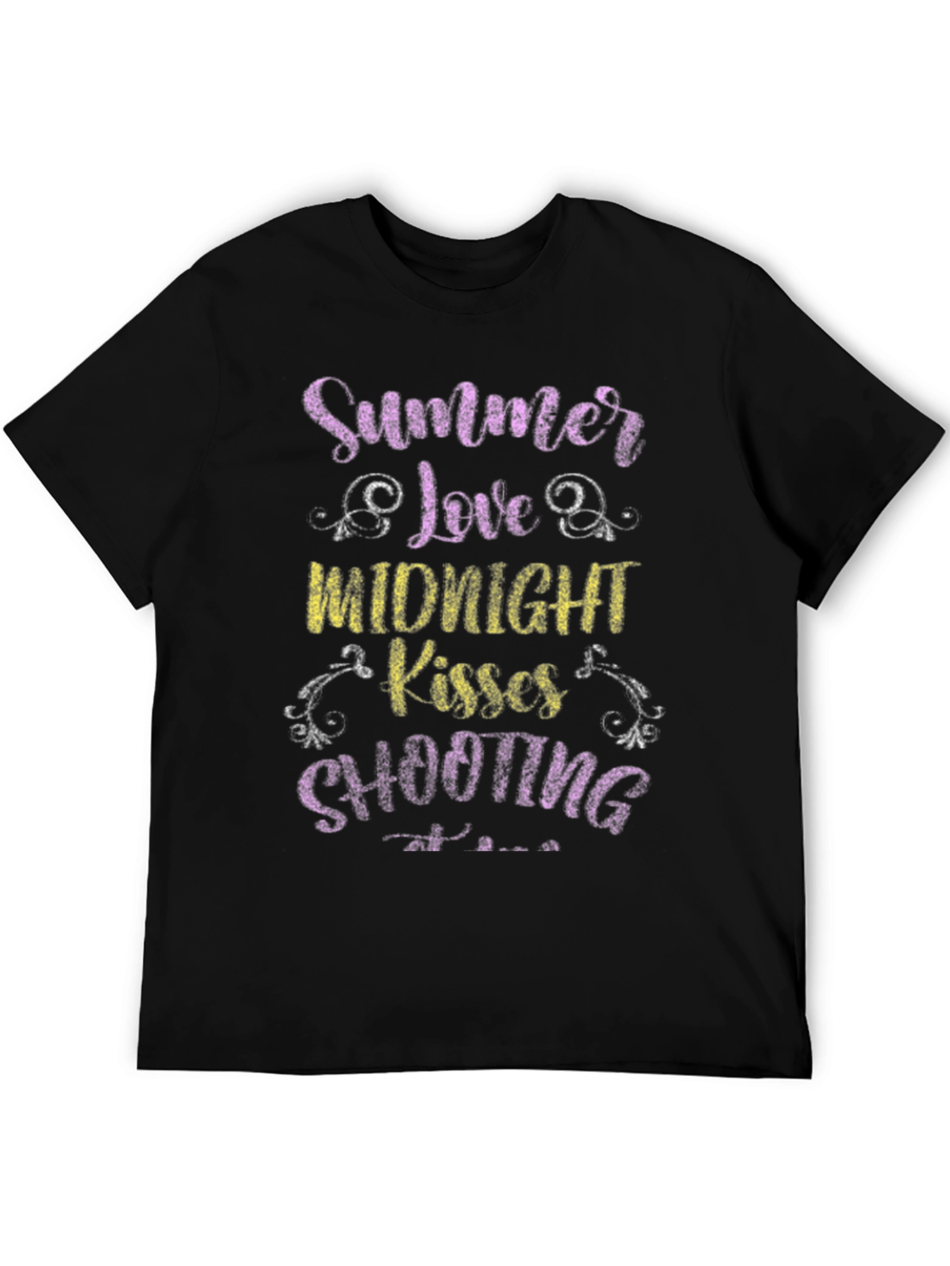 Summer Love Midnight Kisses Shooting Stars Tee
