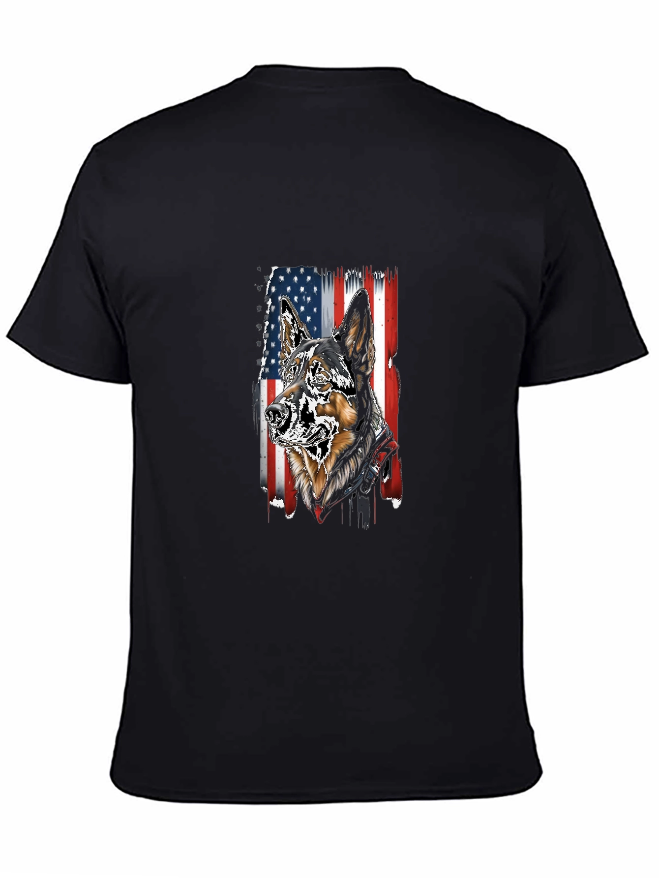 Patriotic German Shepherd Graphic T-Shirt