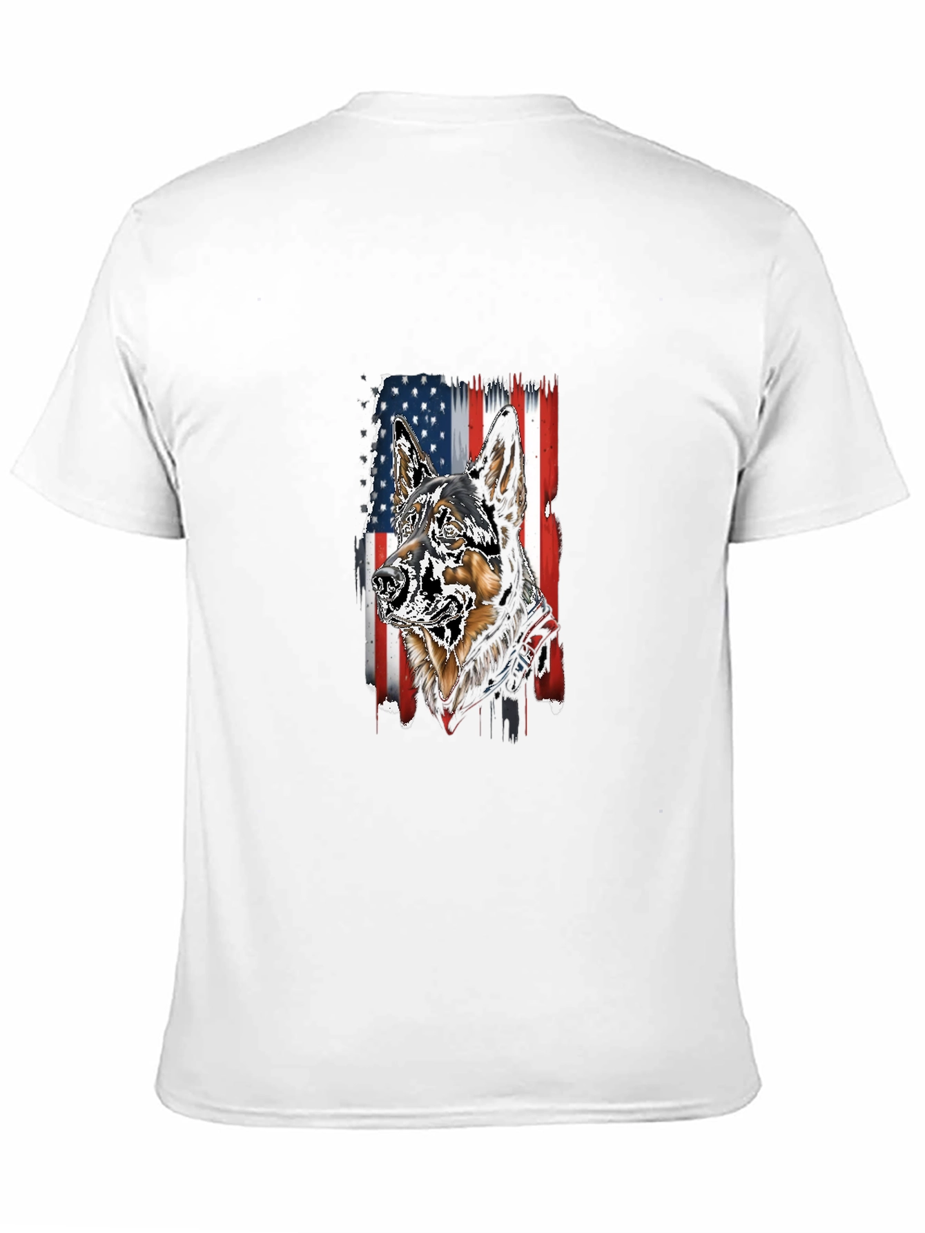 Patriotic German Shepherd Graphic T-Shirt