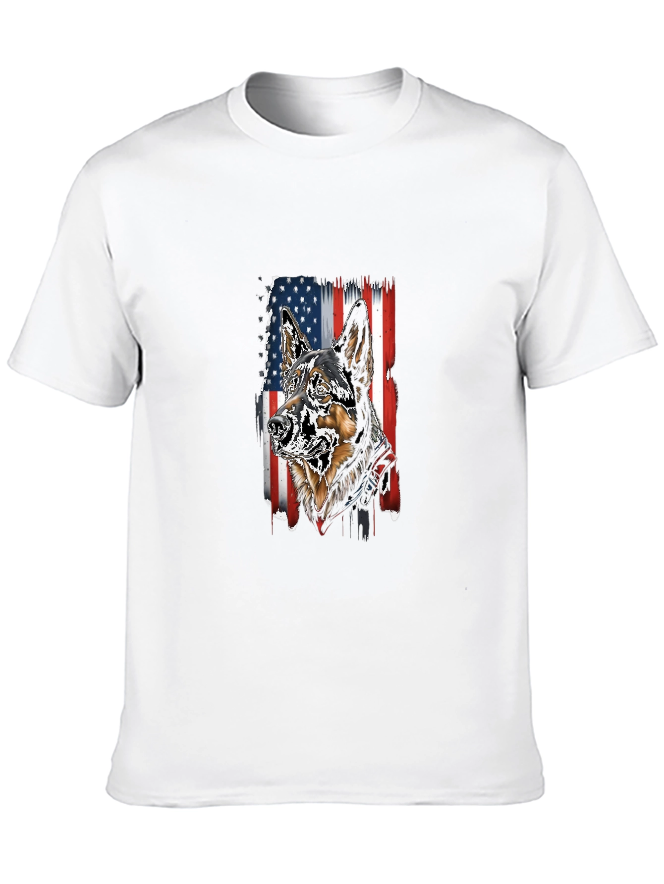 Patriotic German Shepherd Graphic T-Shirt