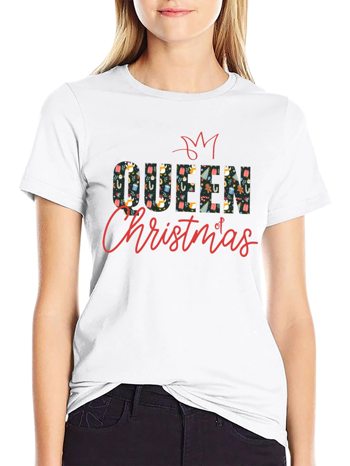 Queen of Christmas Festive Graphic Tee