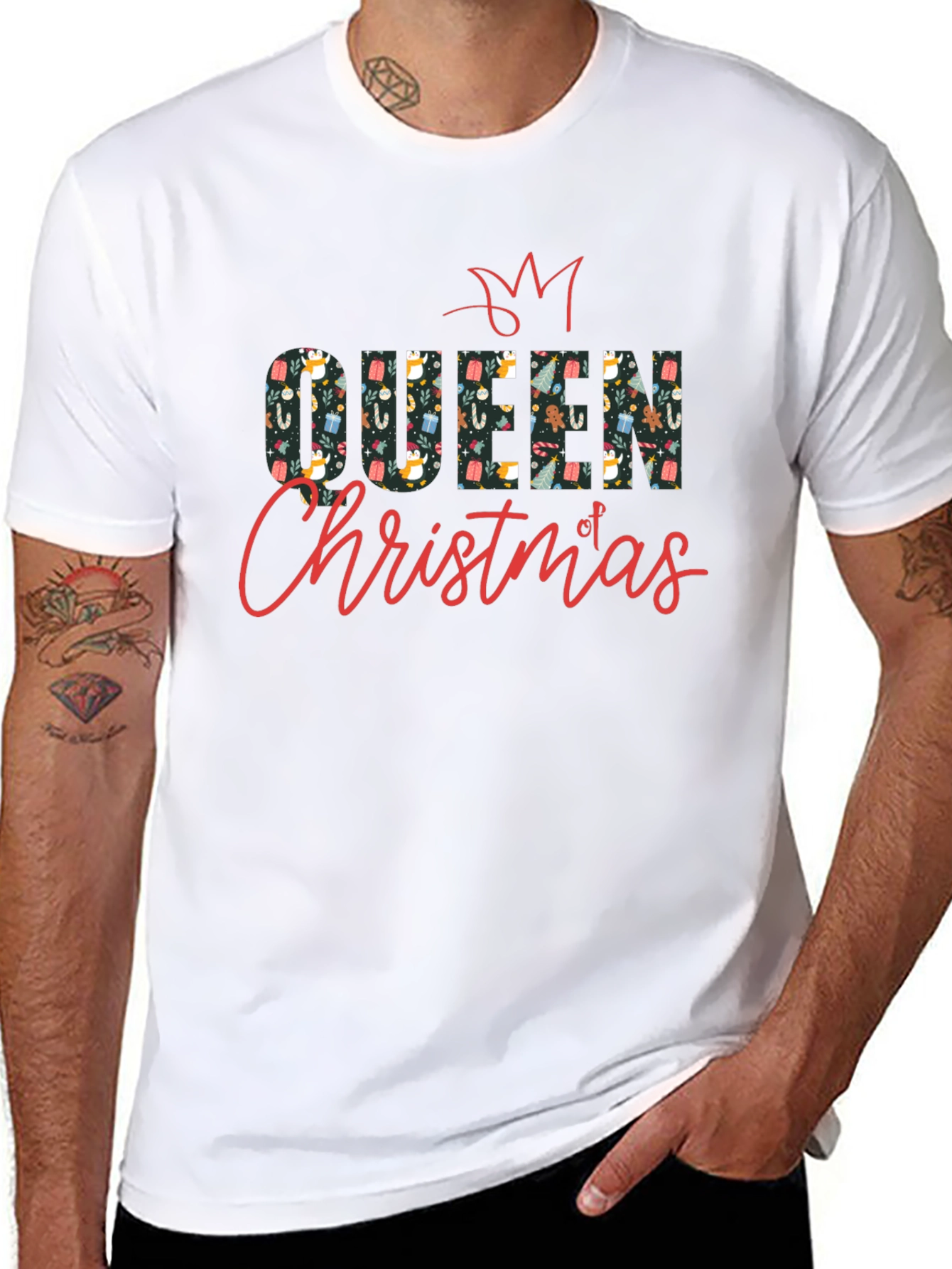 Queen of Christmas Festive Graphic Tee