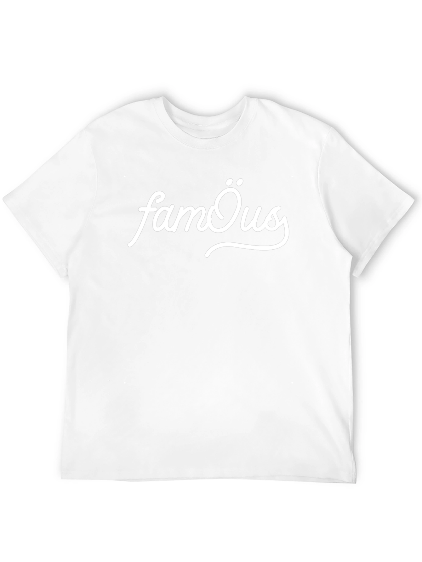 Famous Graphic Tee - Black Cotton Blend T-Shirt