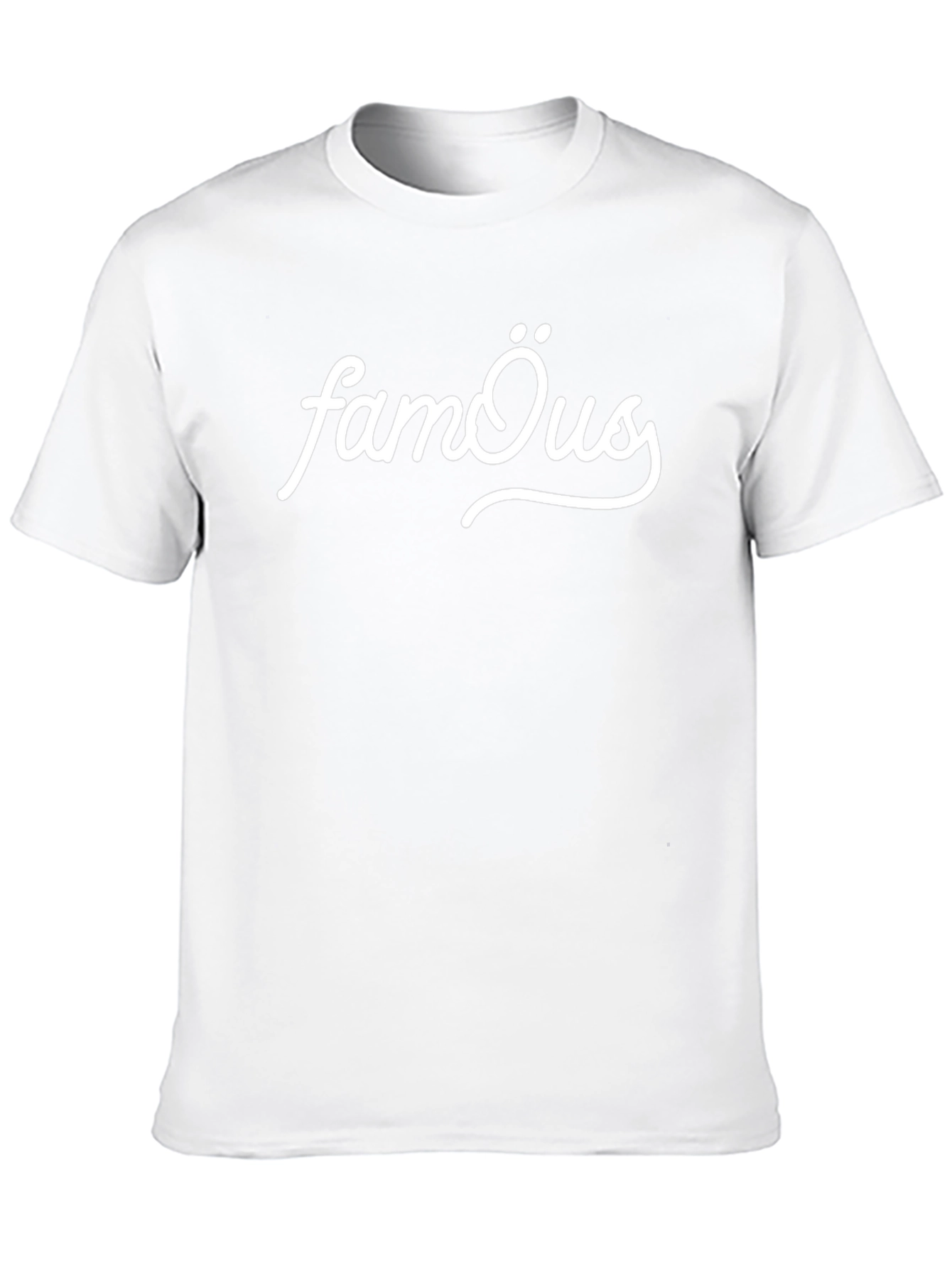 Famous Graphic Tee - Black Cotton Blend T-Shirt