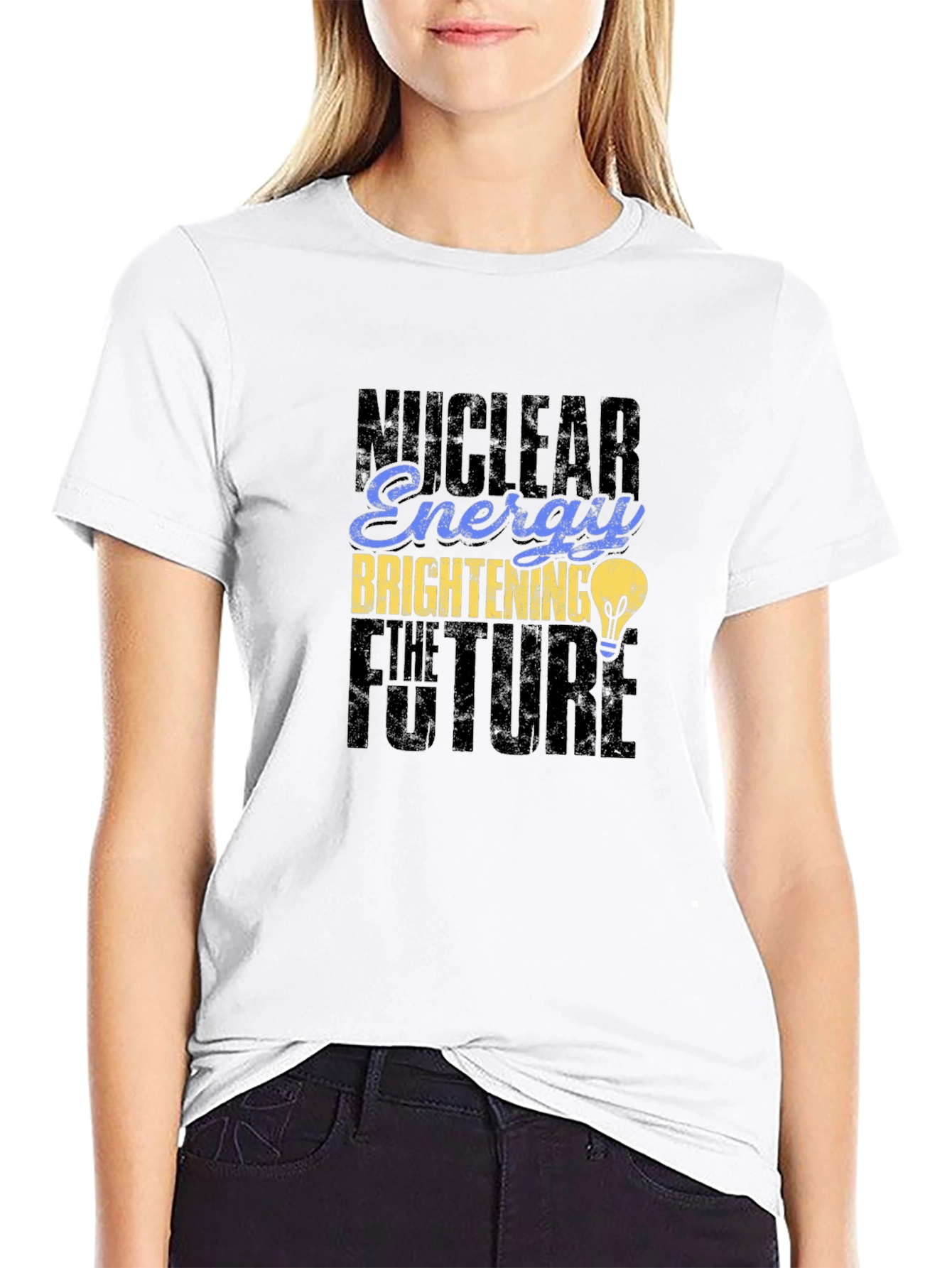 Nuclear Energy Brightening The Future Black T-Shirt