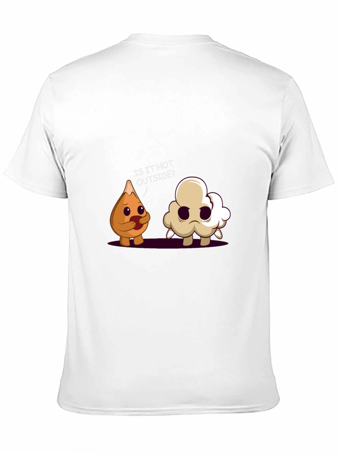 Funny Cartoon Graphic Black T-Shirt