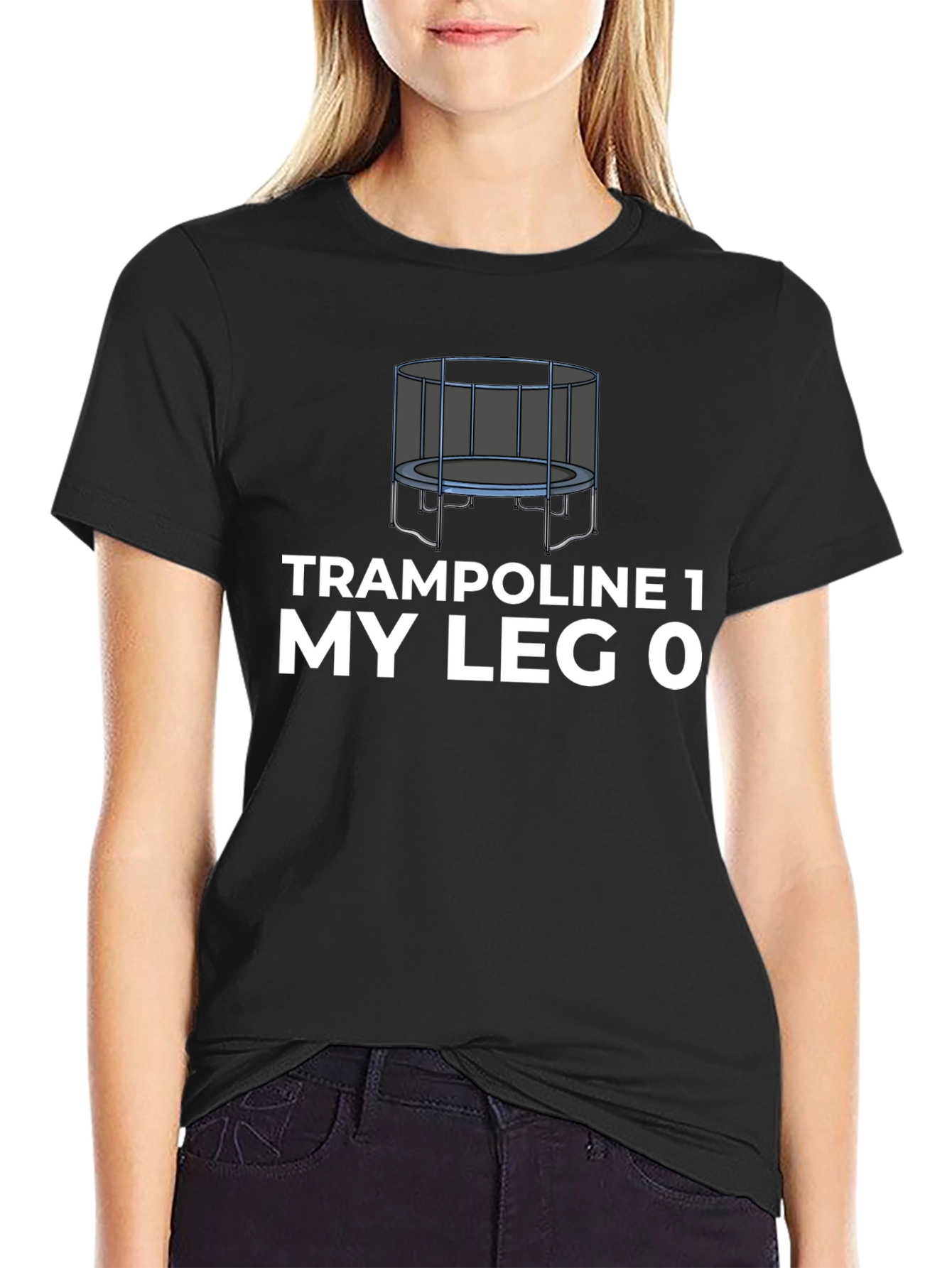 Trampoline My Leg T-Shirt