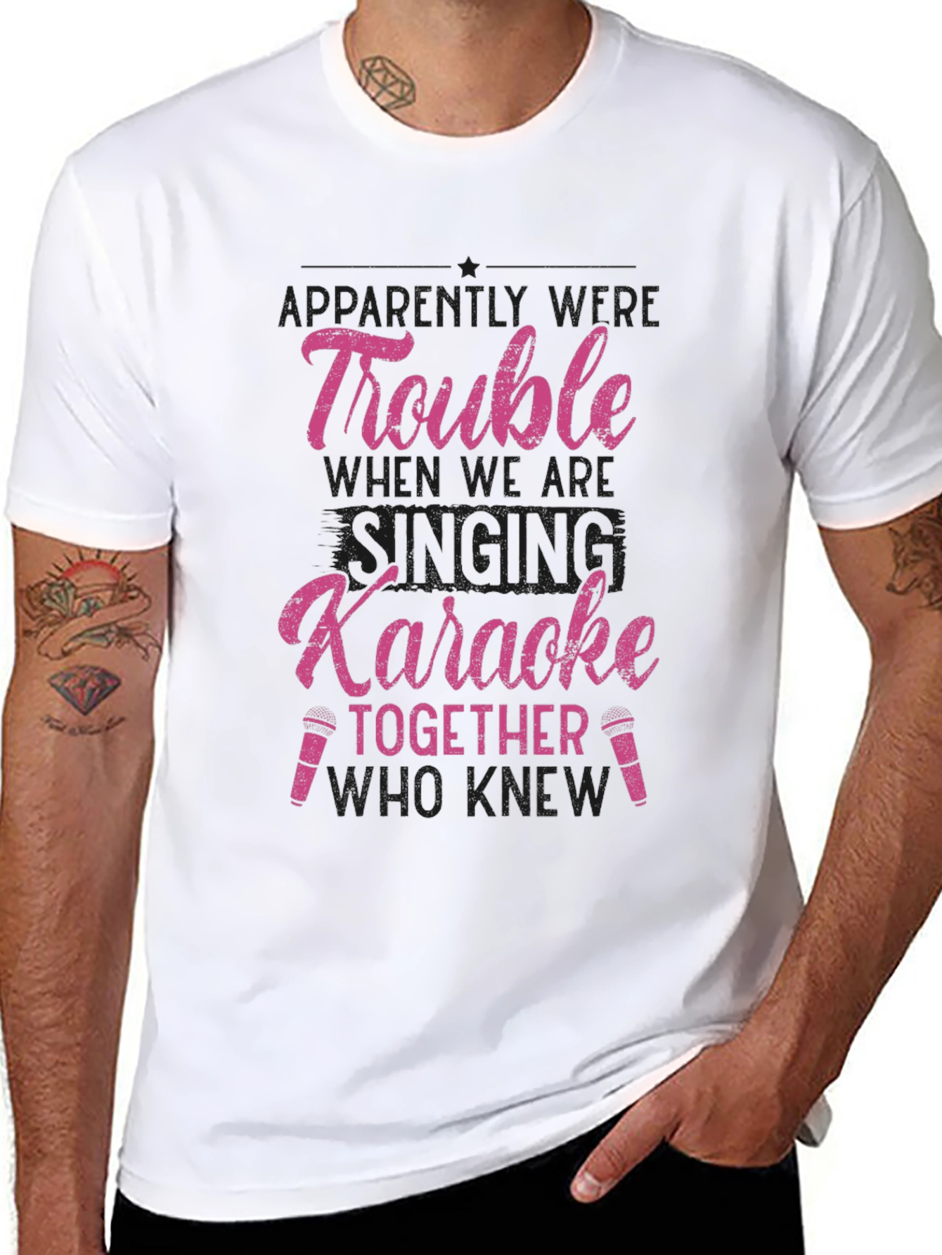 Karaoke Trouble Graphic Tee