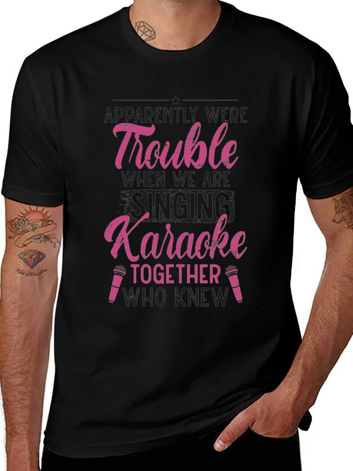 Karaoke Trouble Graphic Tee