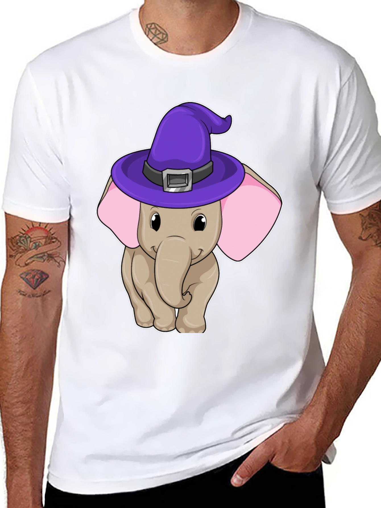 Elephant Witch Hat T-Shirt