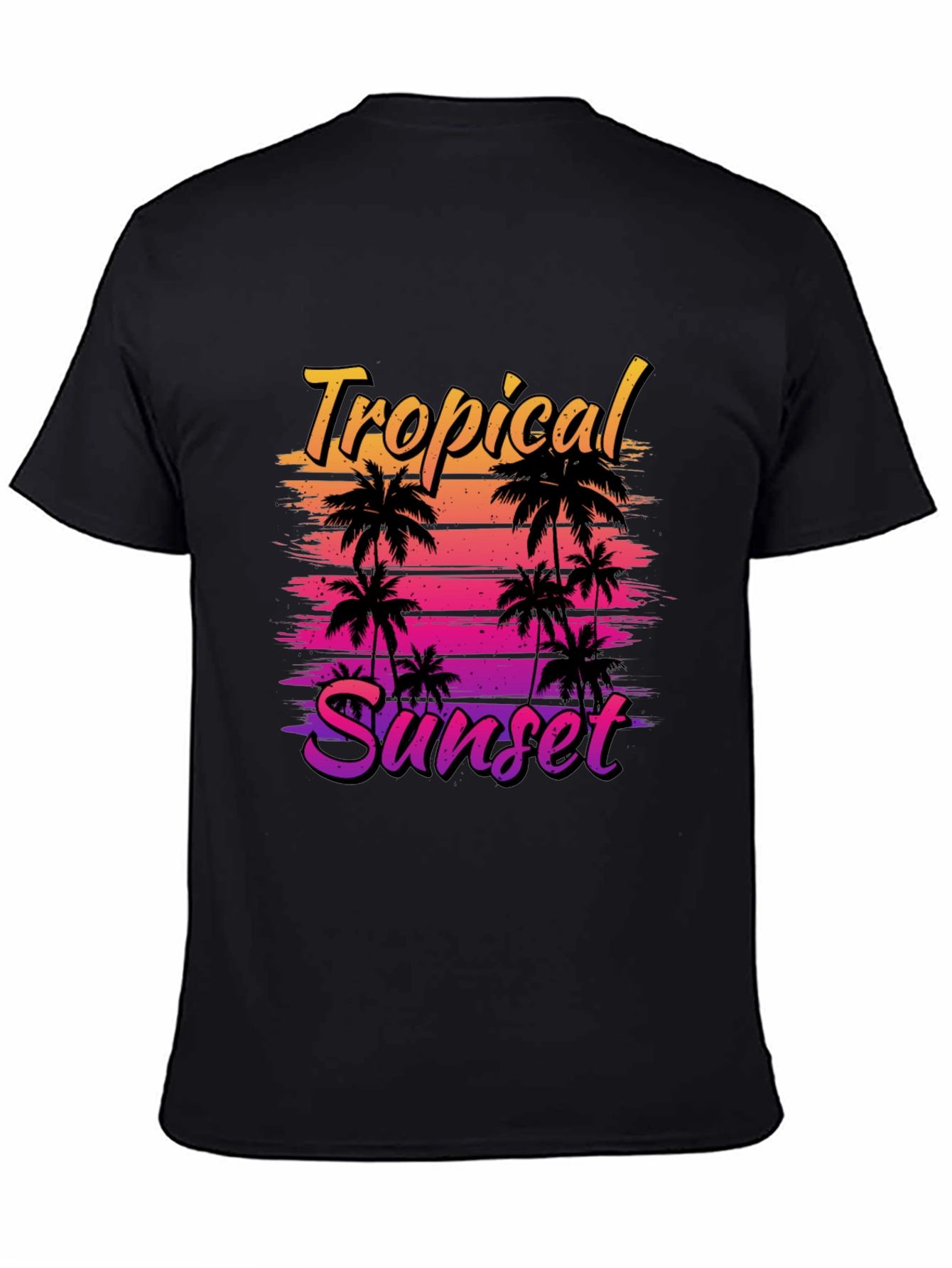 Tropical Sunset Graphic T-Shirt