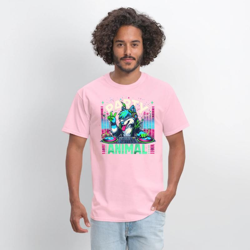 Party Animal Music DJ Wolf Fox Fursona Furry Pun