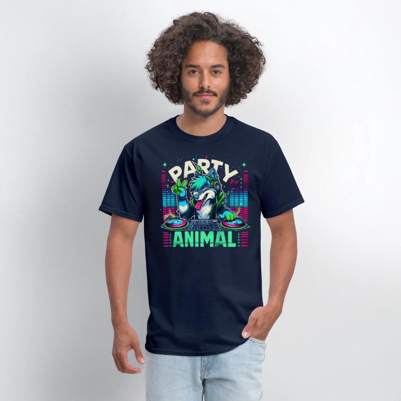 Party Animal Music DJ Wolf Fox Fursona Furry Pun