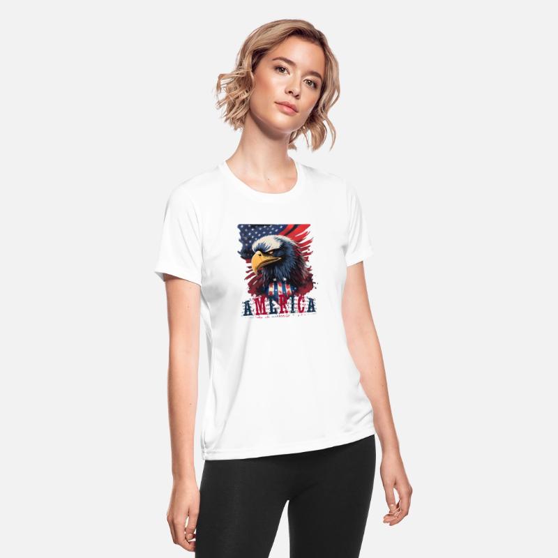 Patriotic Bald Eagle Mullet USA American Flag