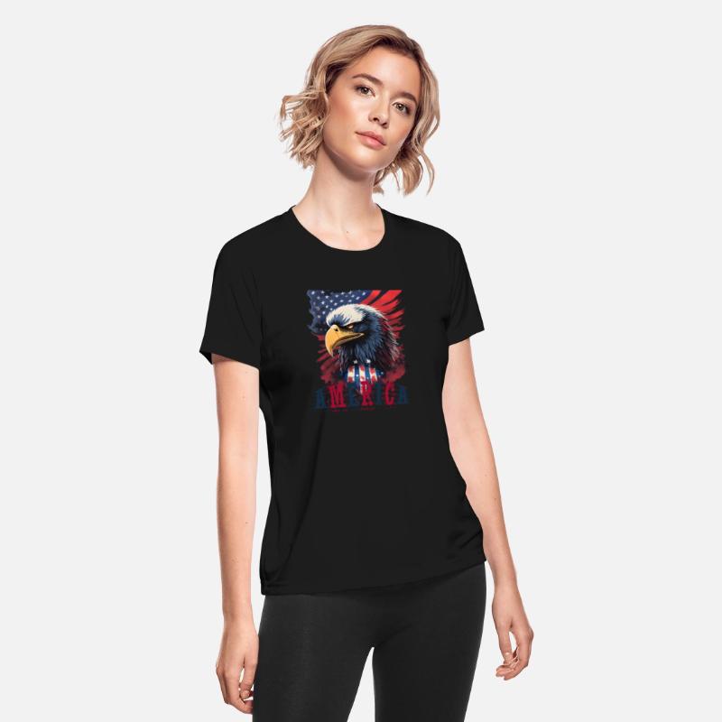 Patriotic Bald Eagle Mullet USA American Flag