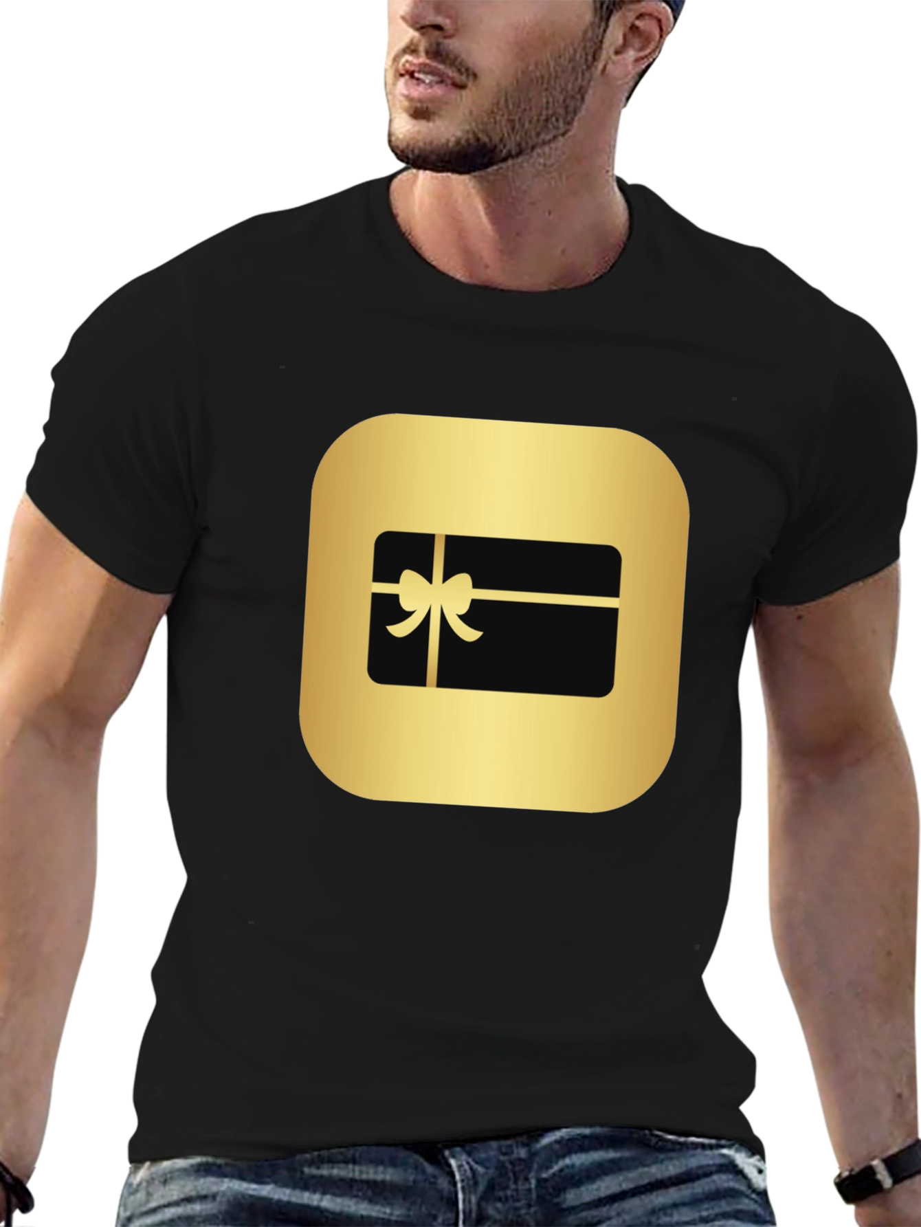 Gift Card Graphic T-Shirt - Black