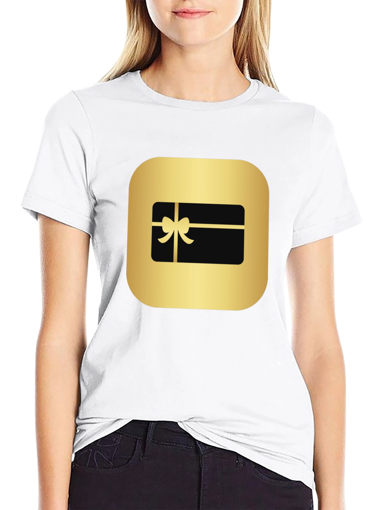 Gift Card Graphic T-Shirt - Black