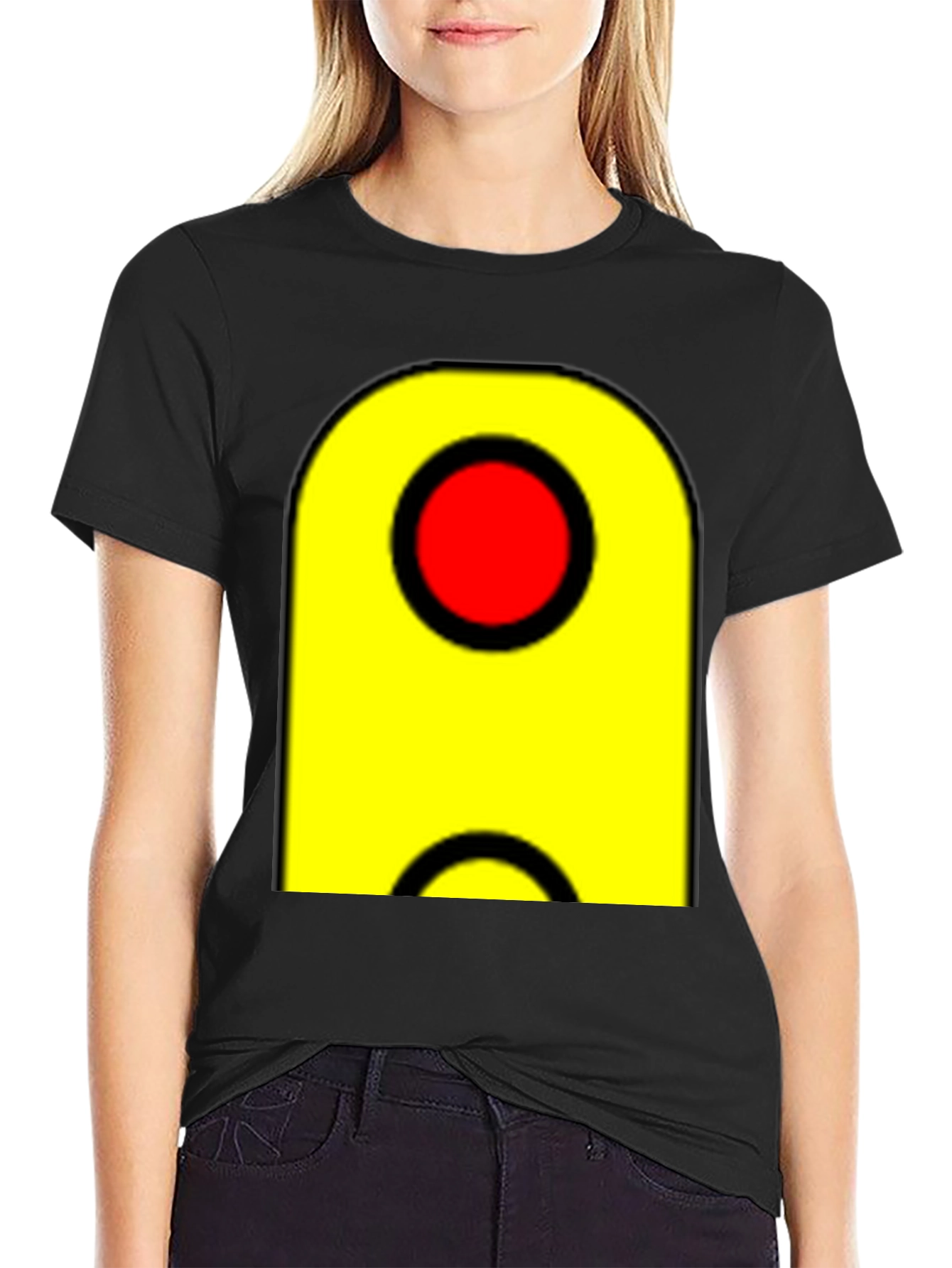 Abstract Graphic Black Tee