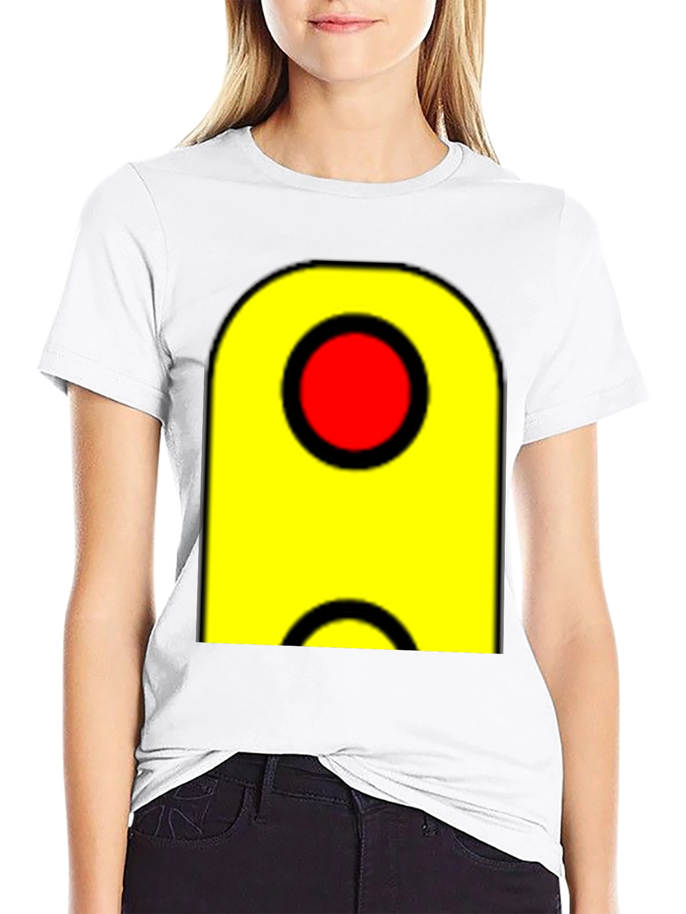 Abstract Graphic Black Tee