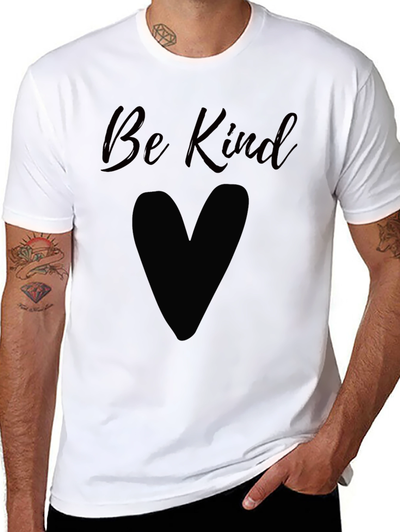 Be Kind Heart T-Shirt - Soft & Stylish