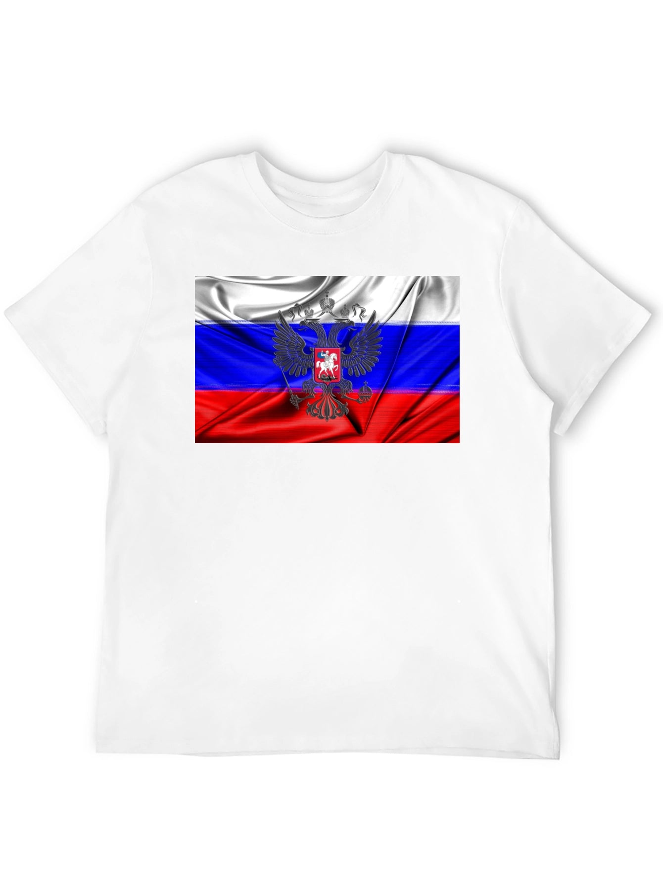 Russian Flag Graphic T-Shirt - Black