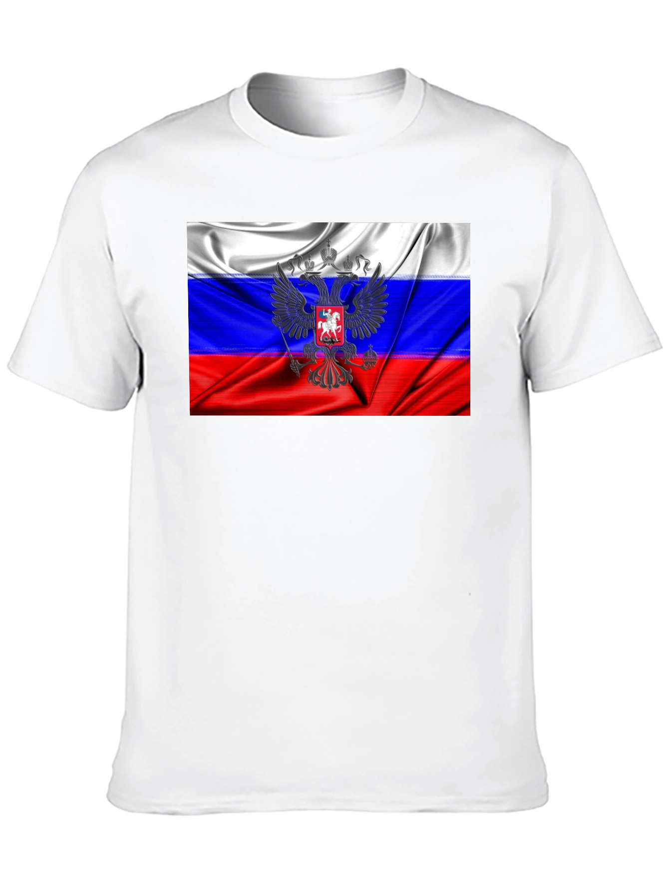 Russian Flag Graphic T-Shirt - Black
