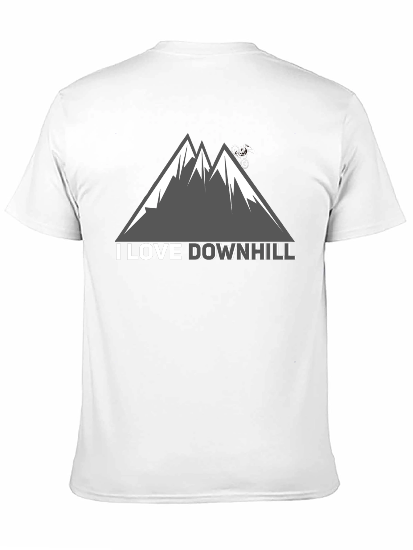 I Love Downhill Mountain Biking T-Shirt