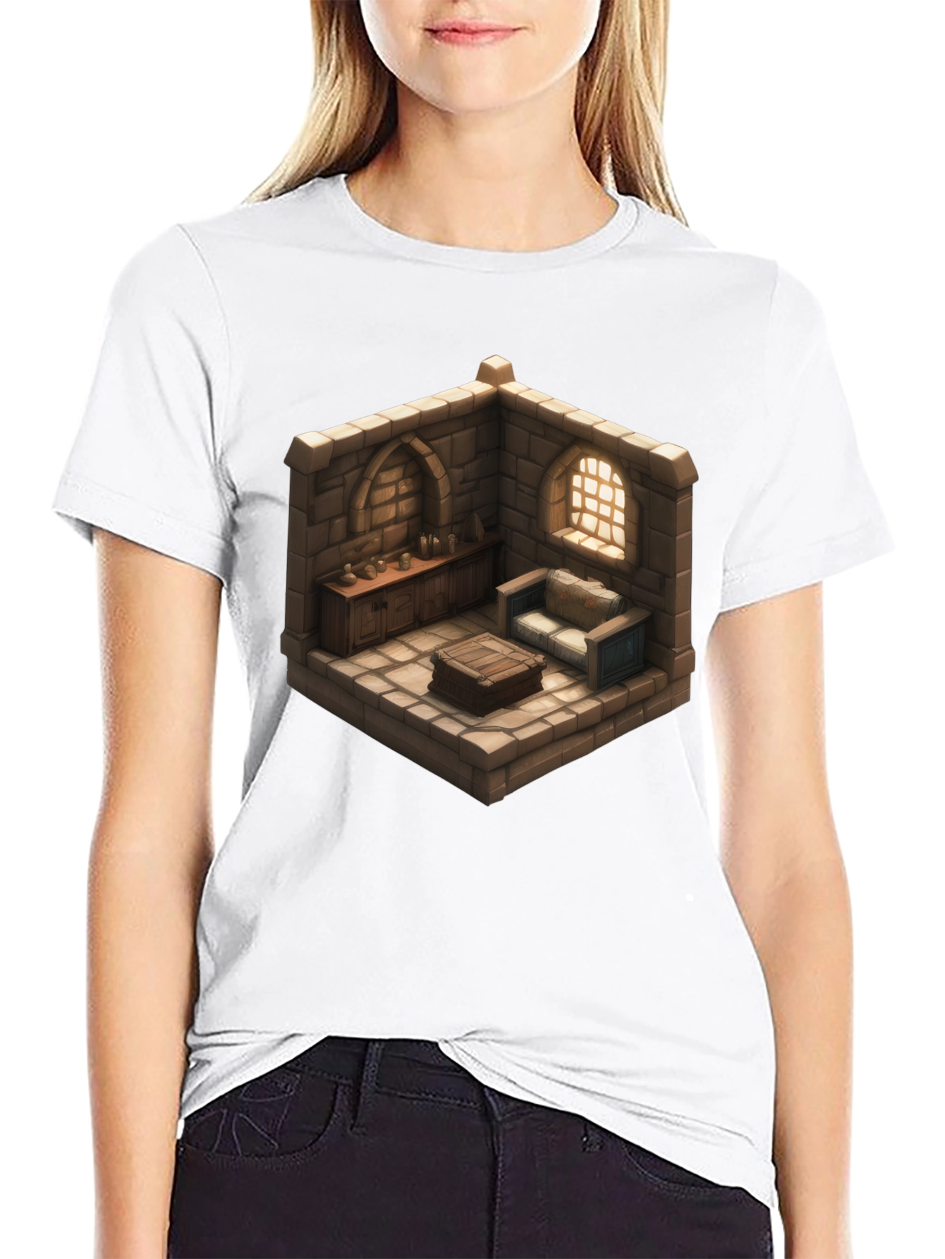 Isometric Room Graphic T-Shirt